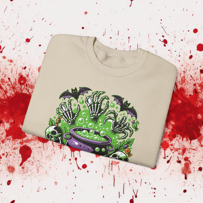 Halloween Cauldron Unisex Heavy Blend™ Crewneck Sweatshirt - EternalAscension