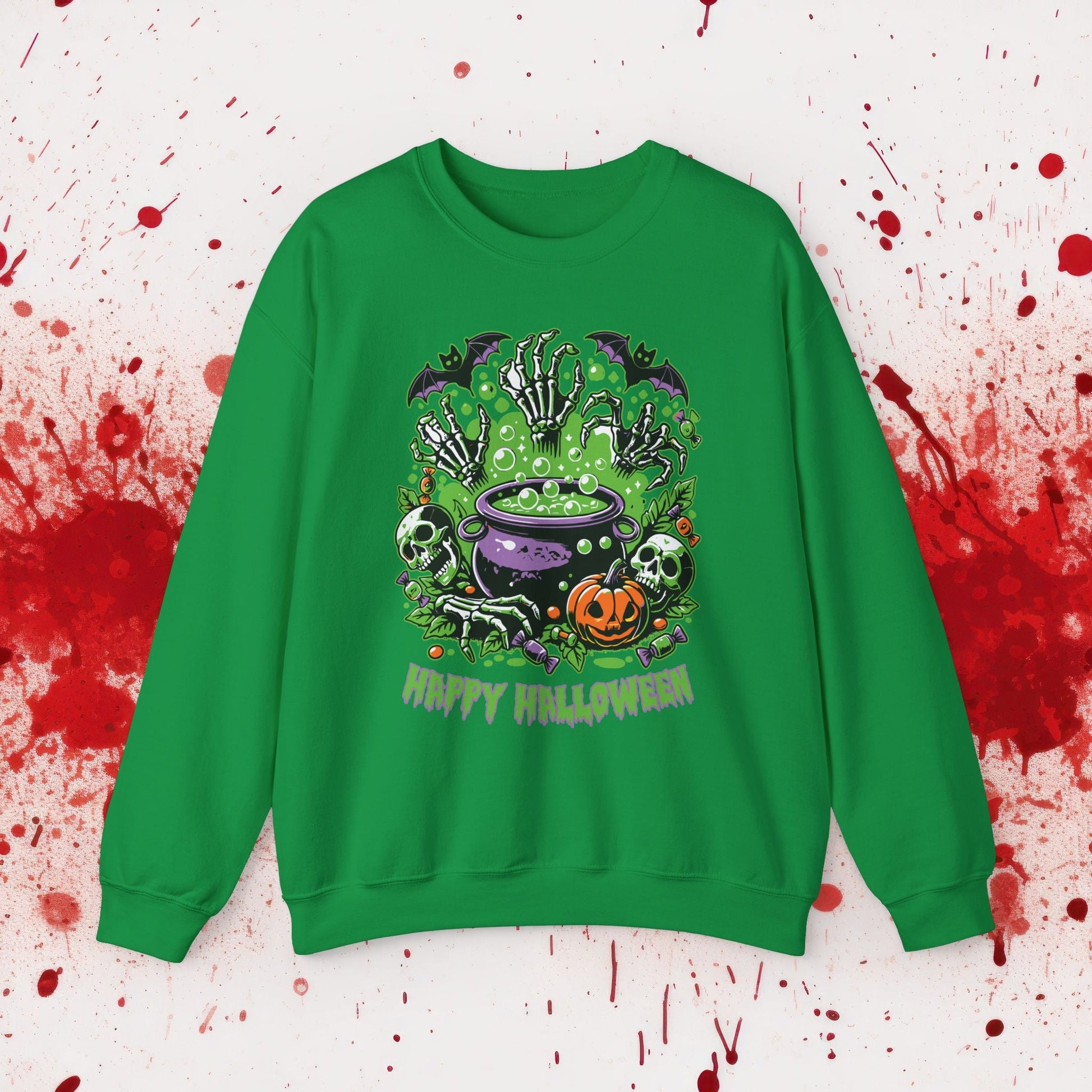 Halloween Cauldron Unisex Heavy Blend™ Crewneck Sweatshirt - EternalAscension