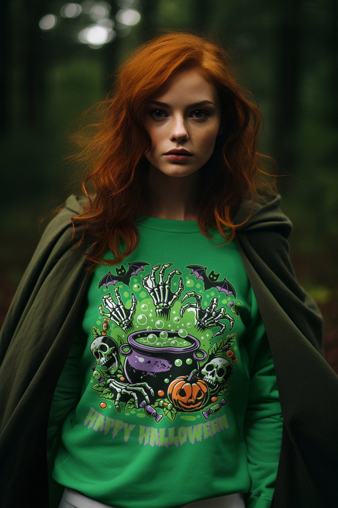 Halloween Cauldron Unisex Heavy Blend™ Crewneck Sweatshirt - EternalAscension