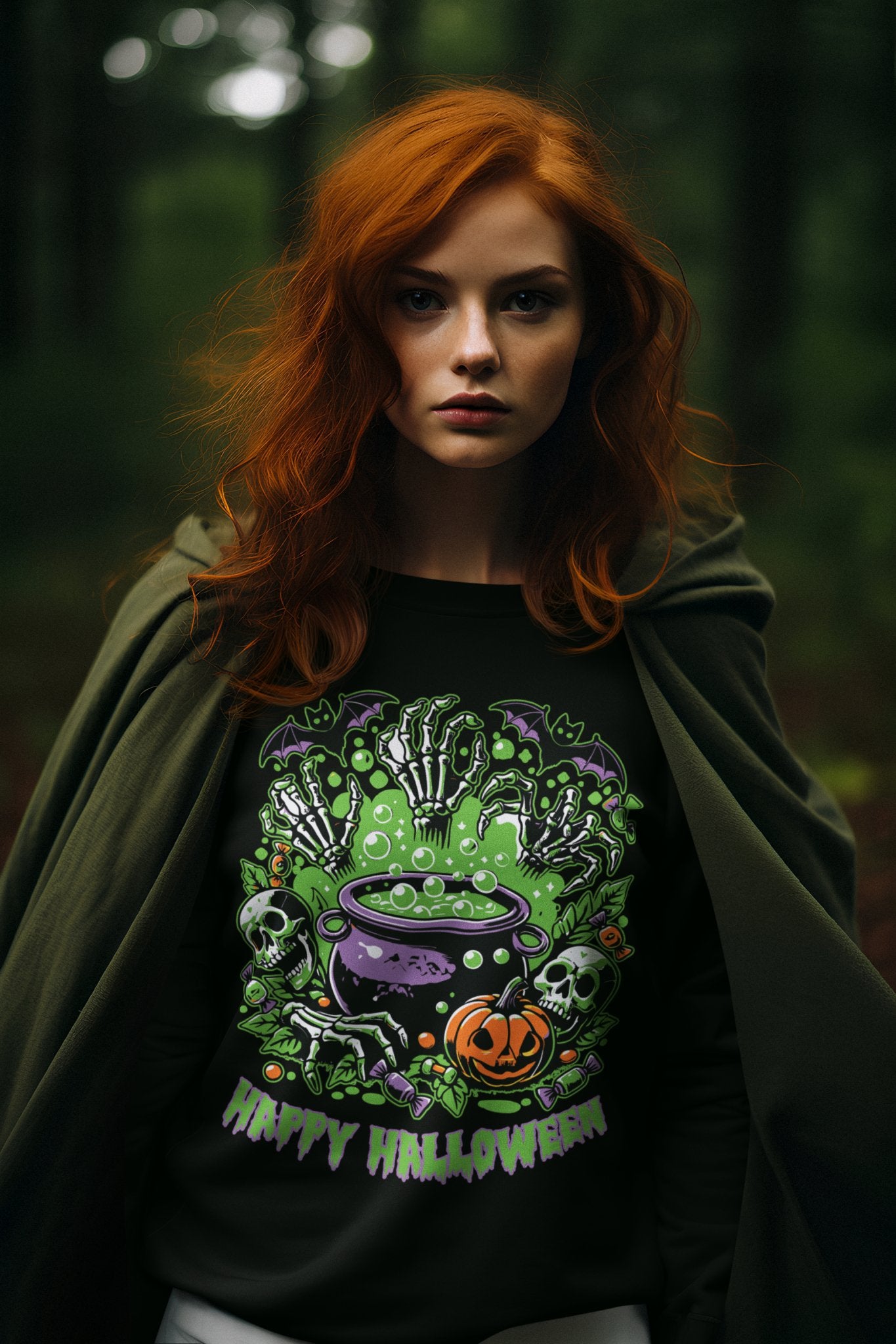 Halloween Cauldron Unisex Heavy Blend™ Crewneck Sweatshirt - EternalAscension