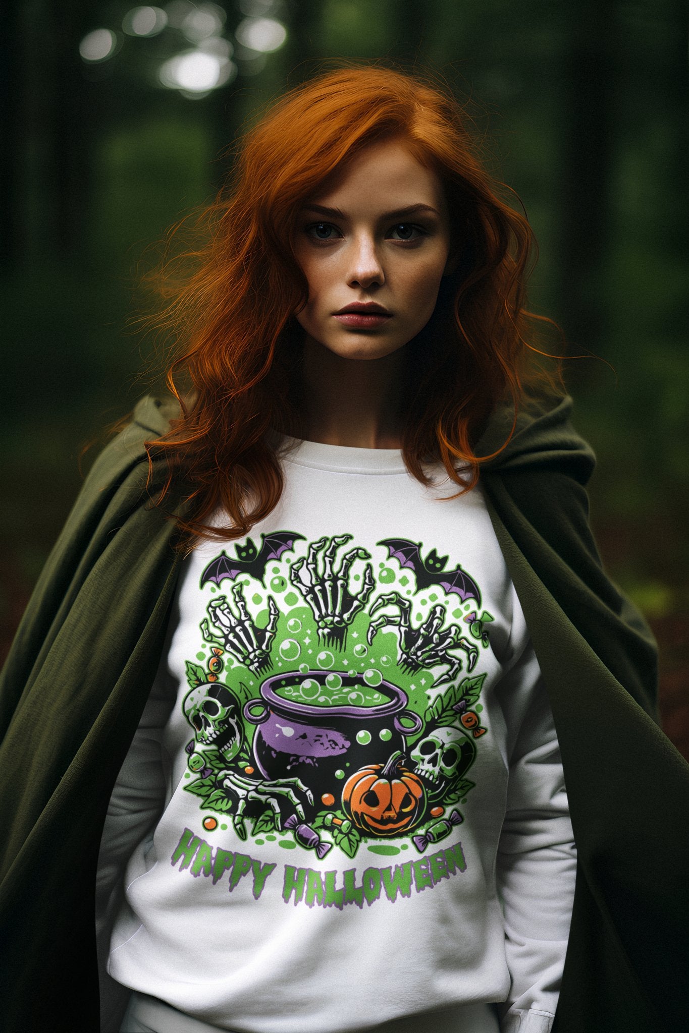 Halloween Cauldron Unisex Heavy Blend™ Crewneck Sweatshirt - EternalAscension