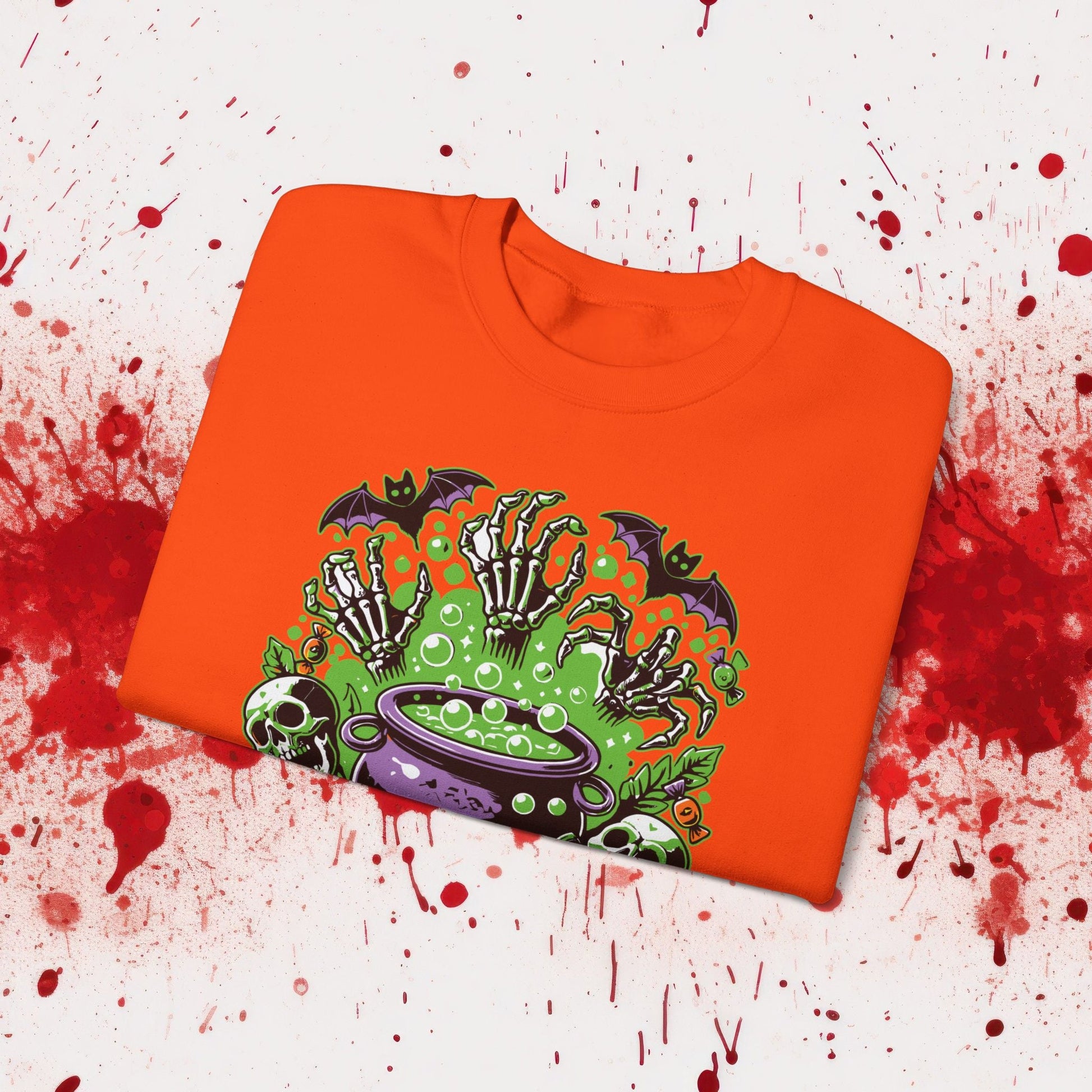 Halloween Cauldron Unisex Heavy Blend™ Crewneck Sweatshirt - EternalAscension