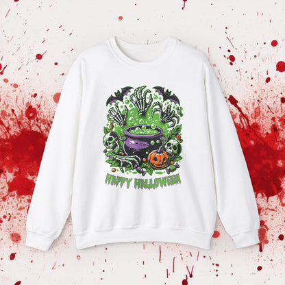 Halloween Cauldron Unisex Heavy Blend™ Crewneck Sweatshirt - EternalAscension