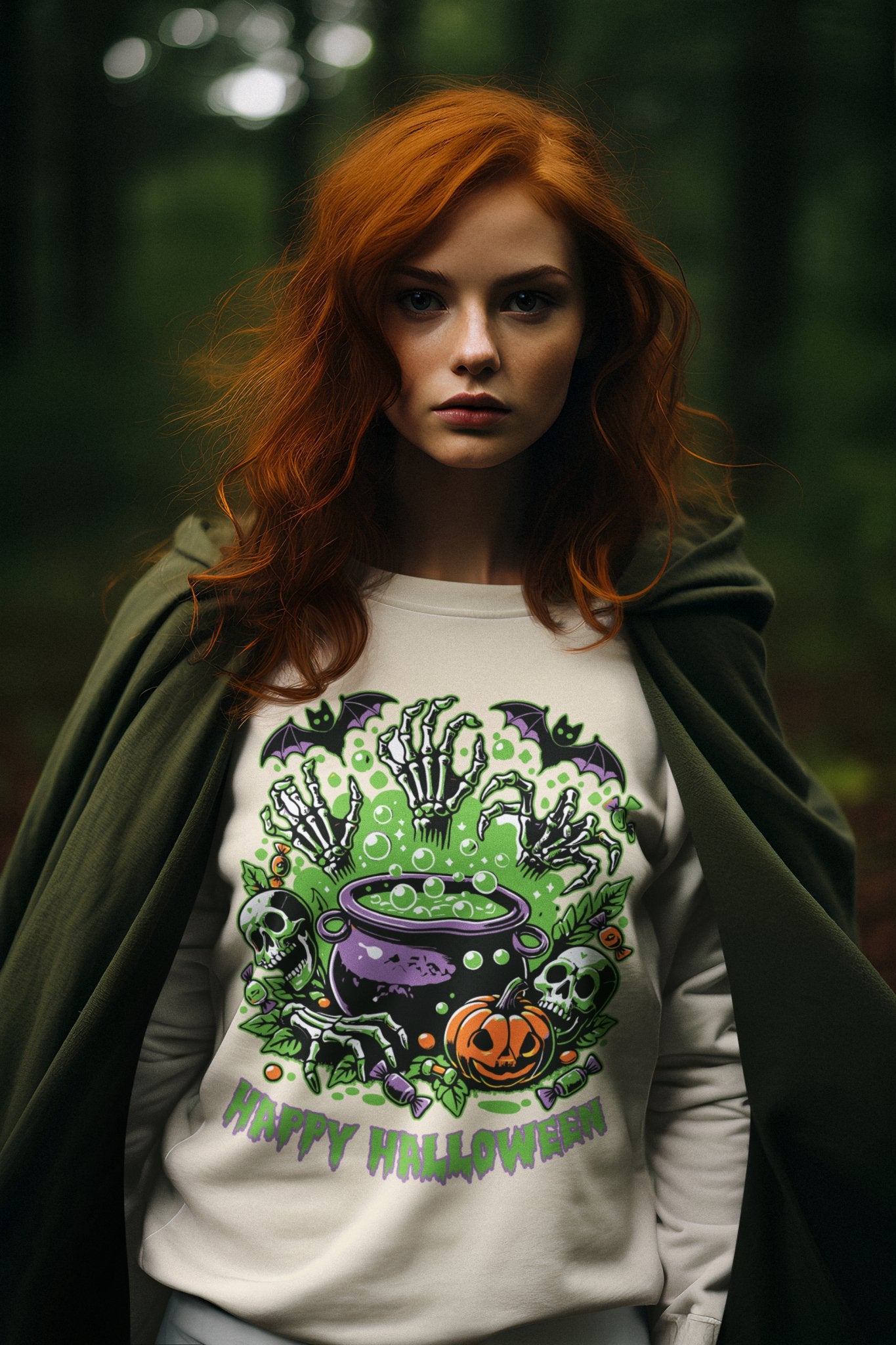 Halloween Cauldron Unisex Heavy Blend™ Crewneck Sweatshirt - EternalAscension