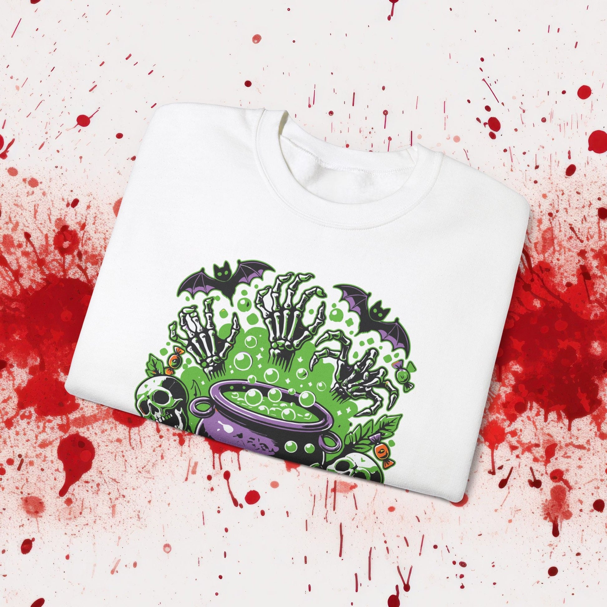 Halloween Cauldron Unisex Heavy Blend™ Crewneck Sweatshirt - EternalAscension