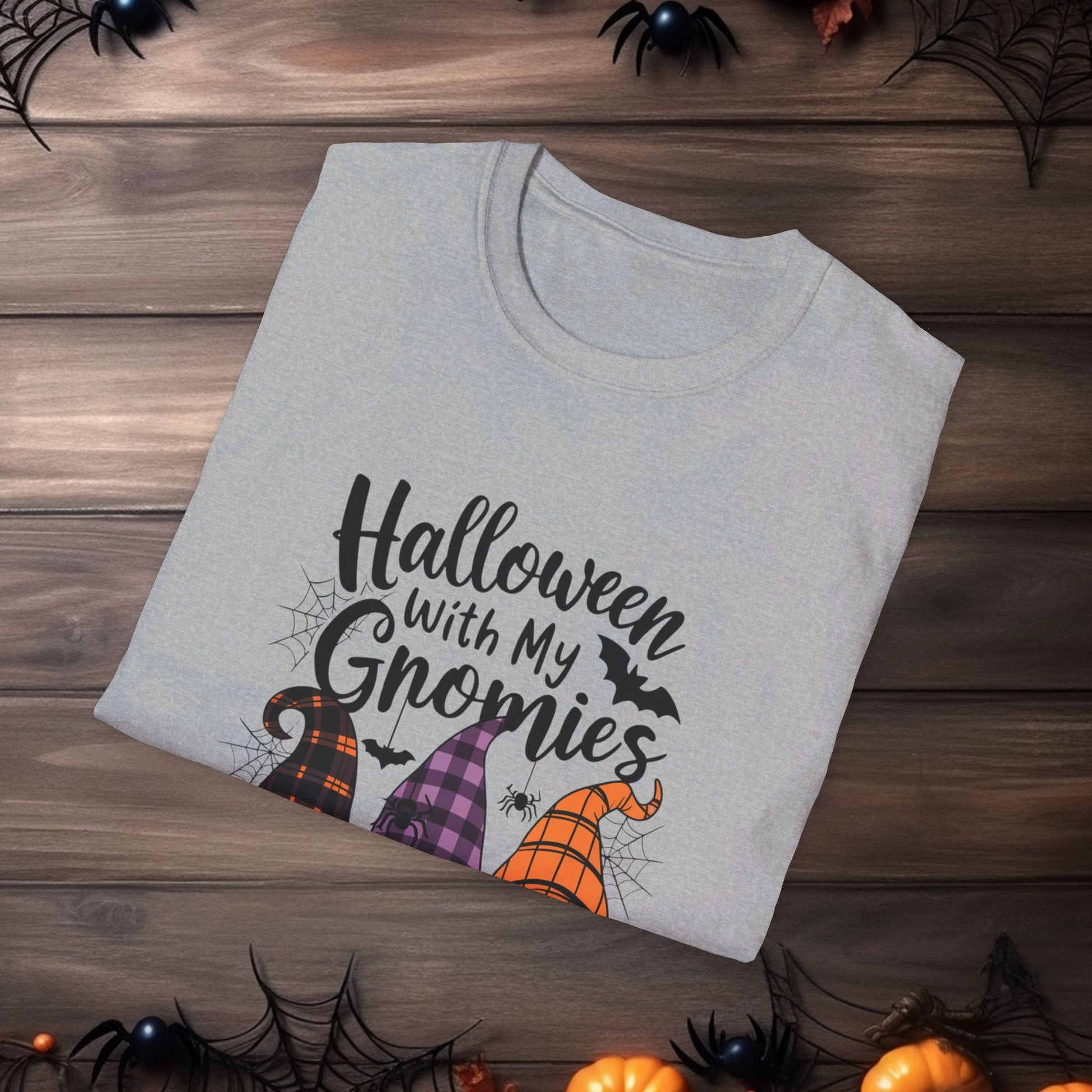 🎃 Halloween With My Gnomies 🎃Unisex Softstyle T - Shirt - EternalAscension