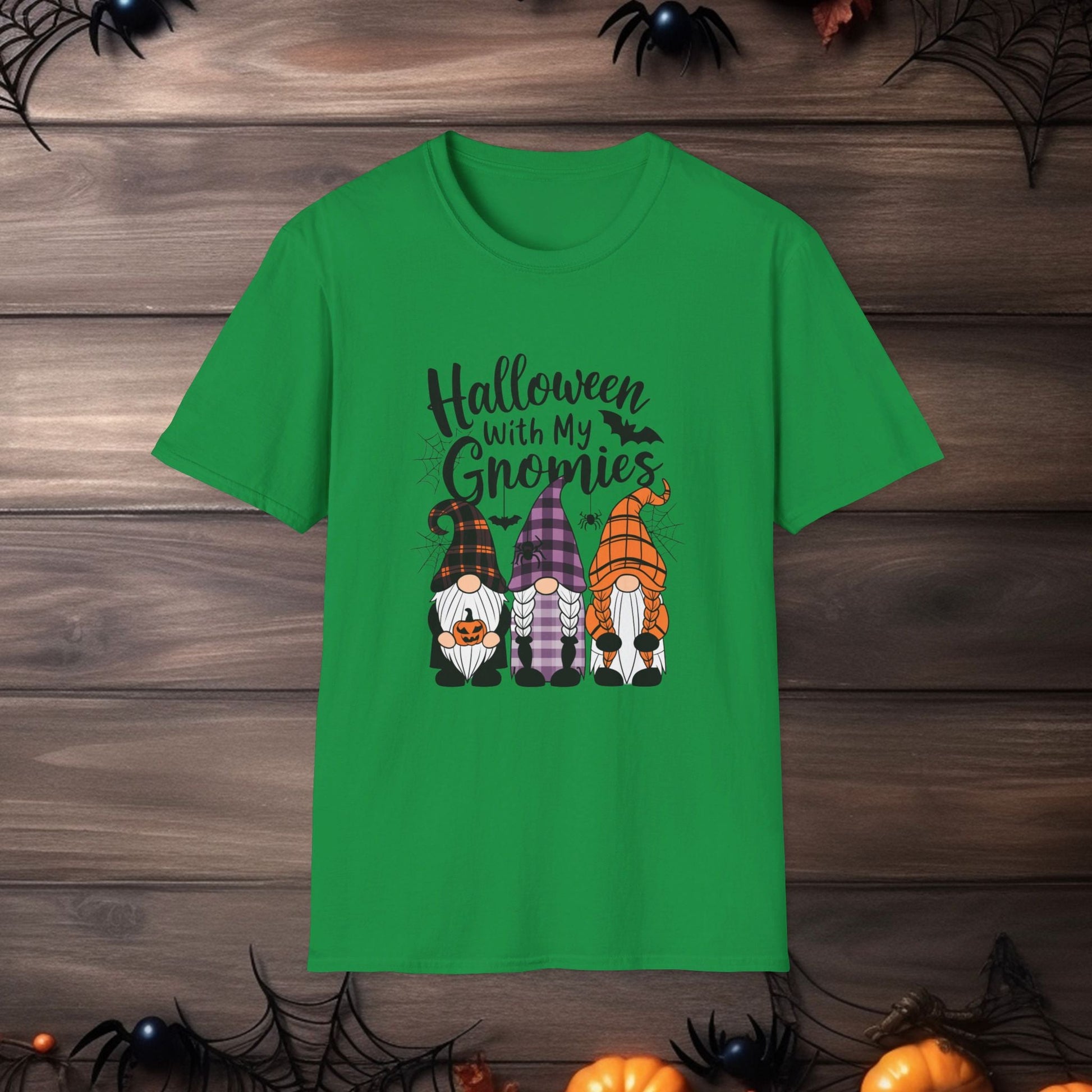 🎃 Halloween With My Gnomies 🎃Unisex Softstyle T - Shirt - EternalAscension