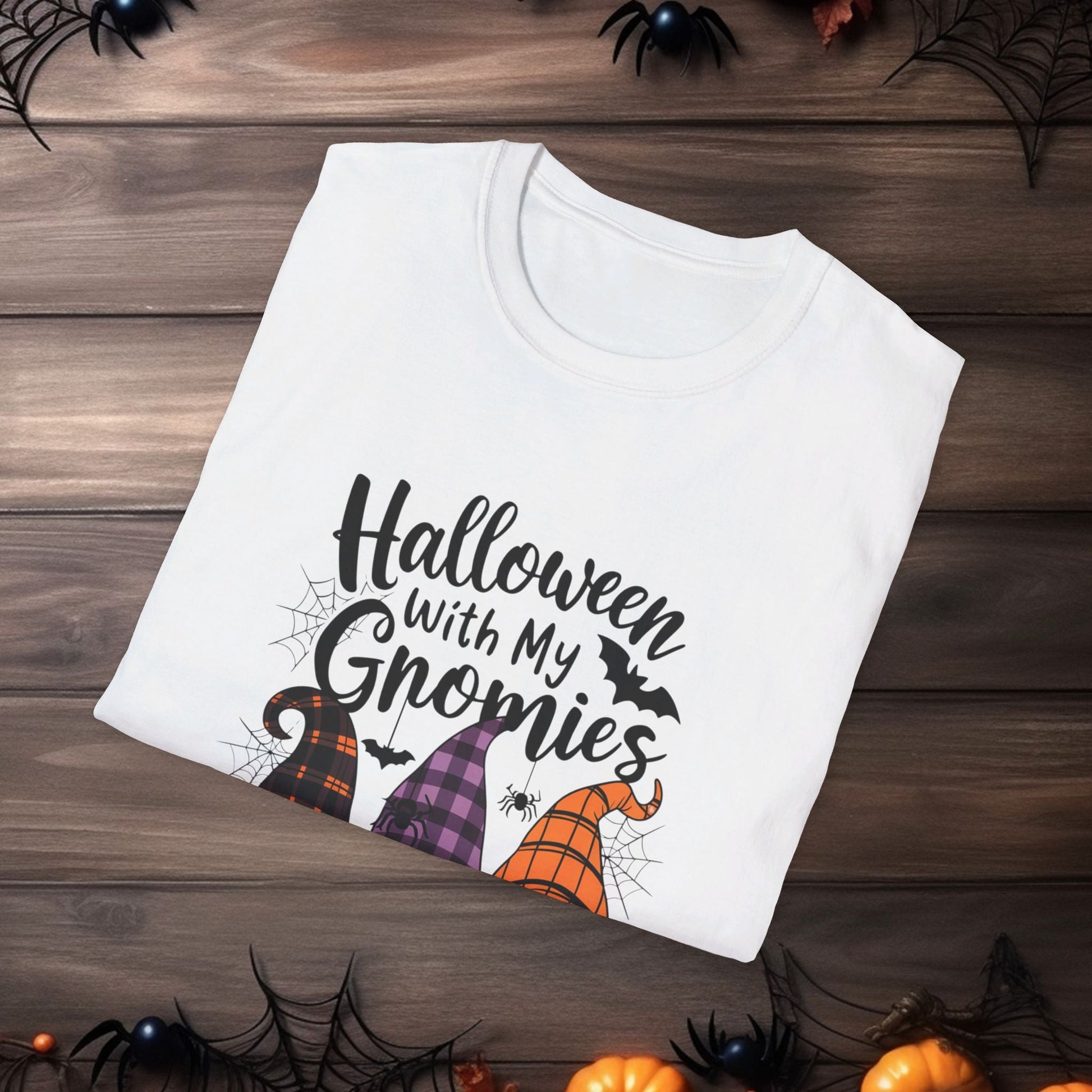 🎃 Halloween With My Gnomies 🎃Unisex Softstyle T - Shirt - EternalAscension