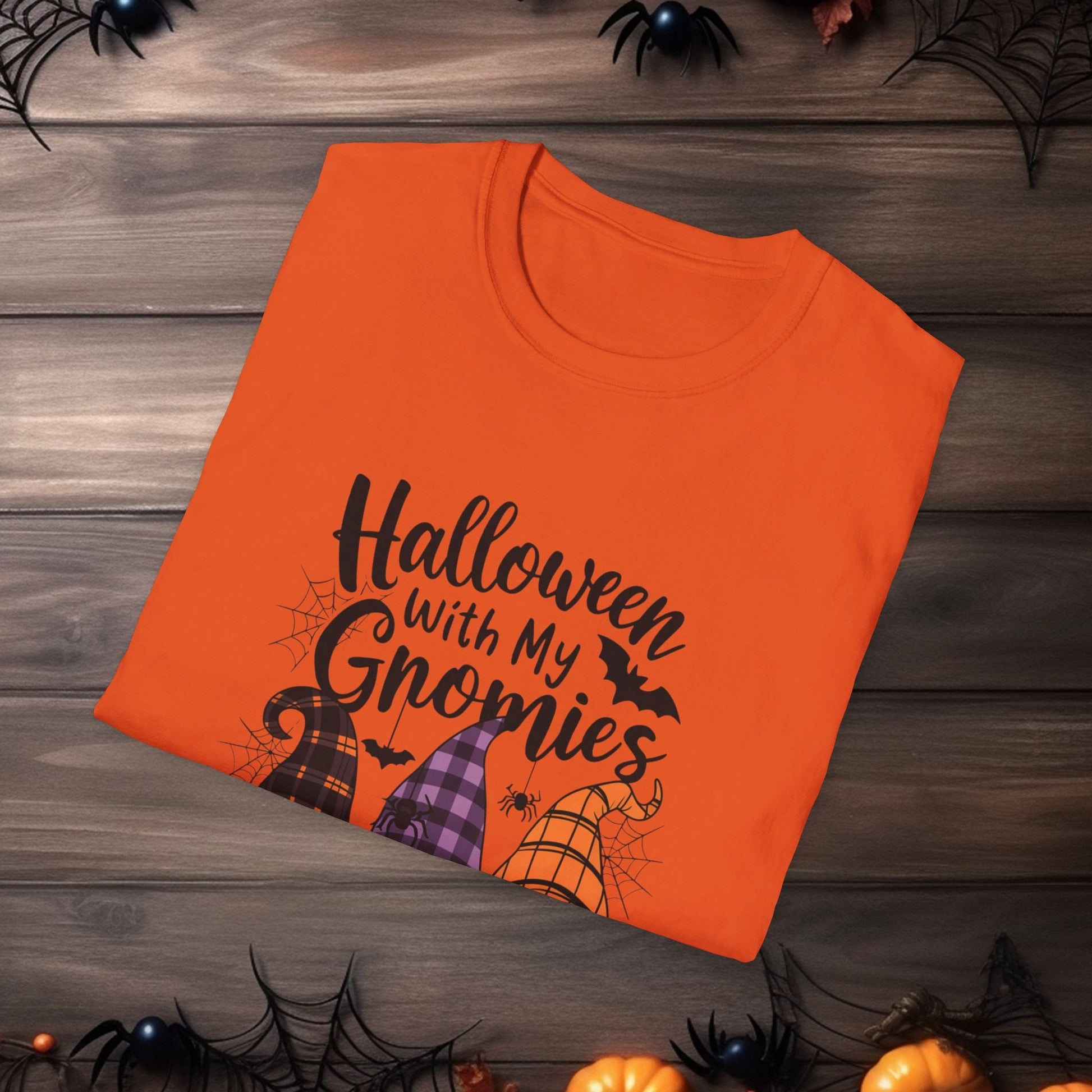 🎃 Halloween With My Gnomies 🎃Unisex Softstyle T - Shirt - EternalAscension