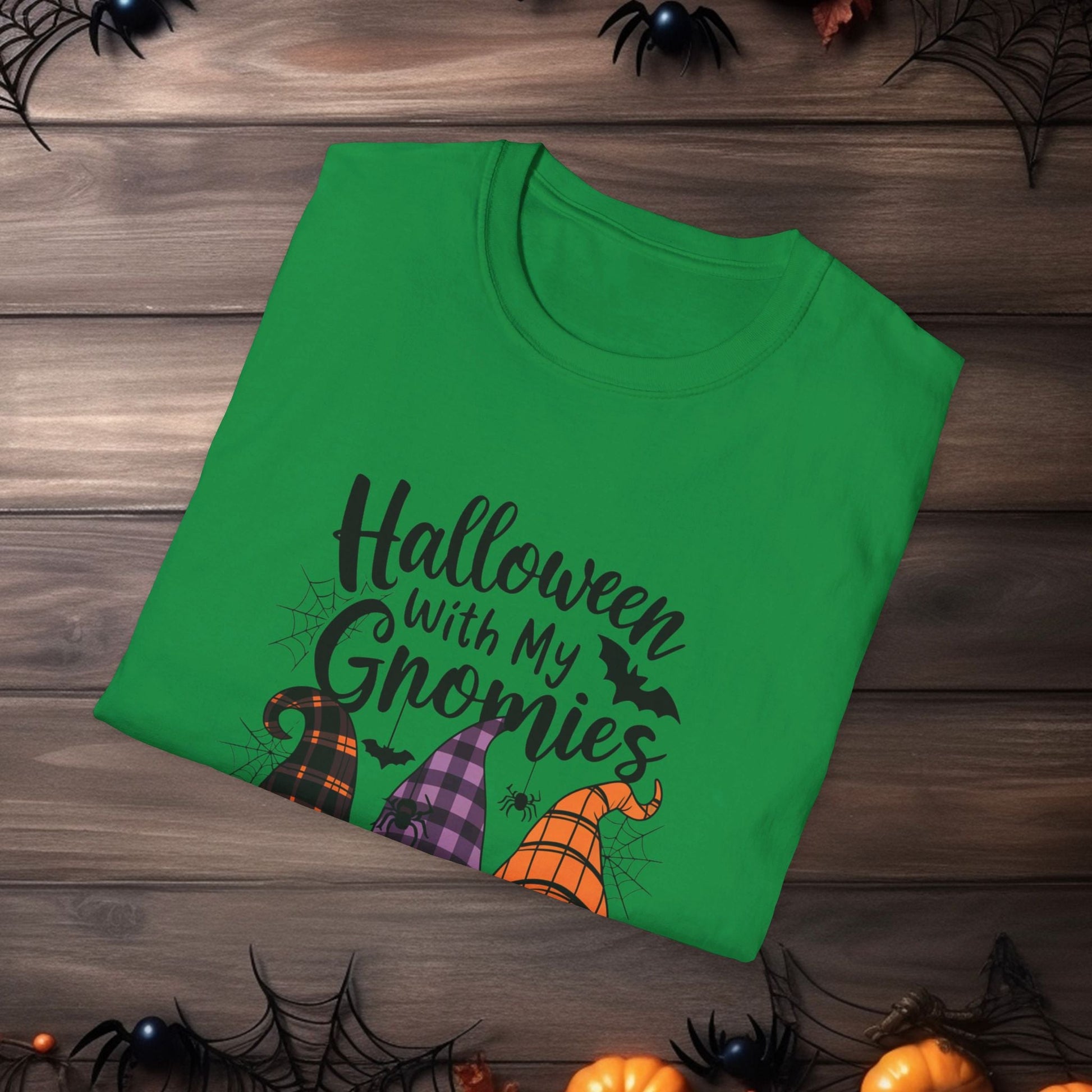 🎃 Halloween With My Gnomies 🎃Unisex Softstyle T - Shirt - EternalAscension
