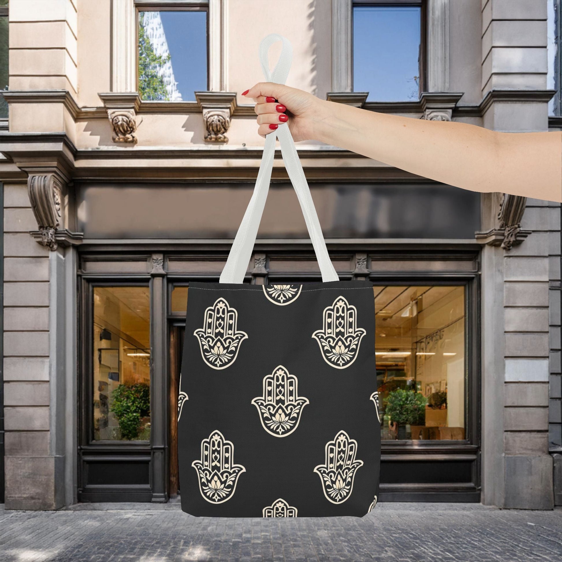 Hamsa Tote Bag with Intricate Design - EternalAscension