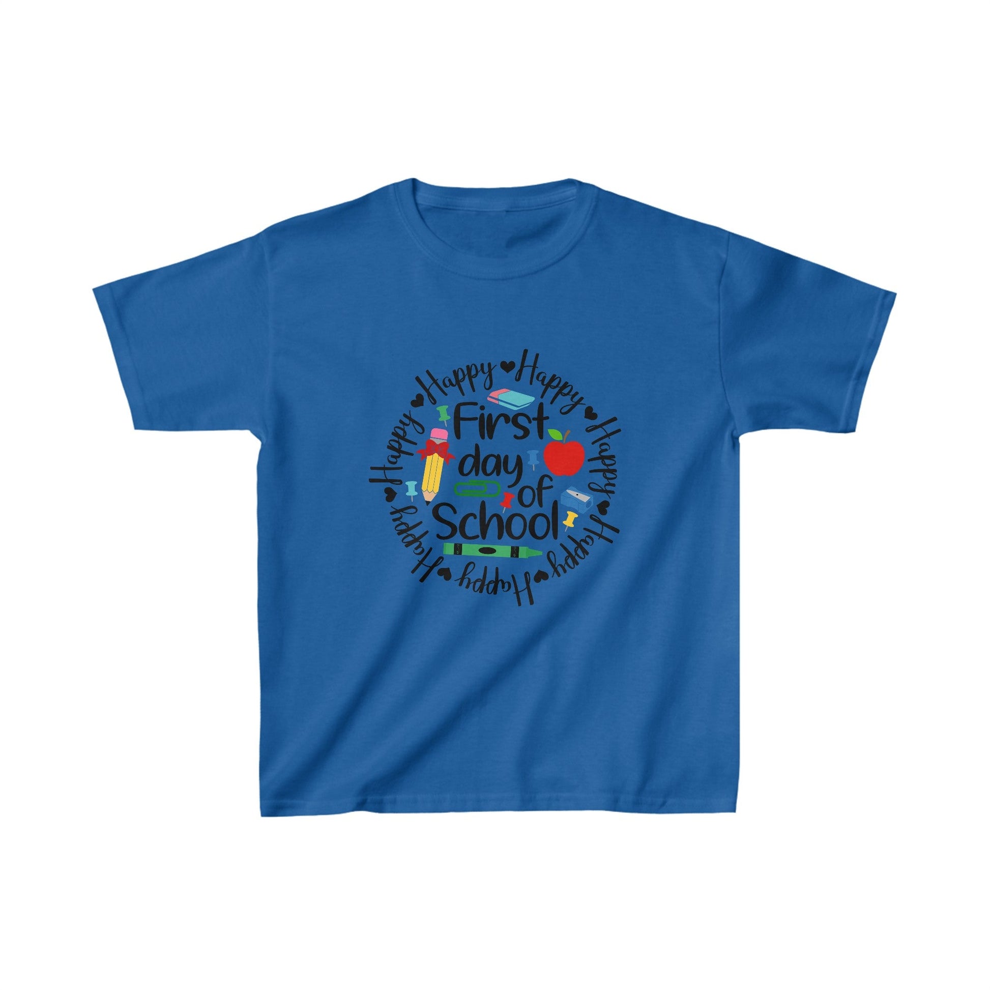 Happy 1st Day of School Kids Heavy Cotton™ Tee - EternalAscension