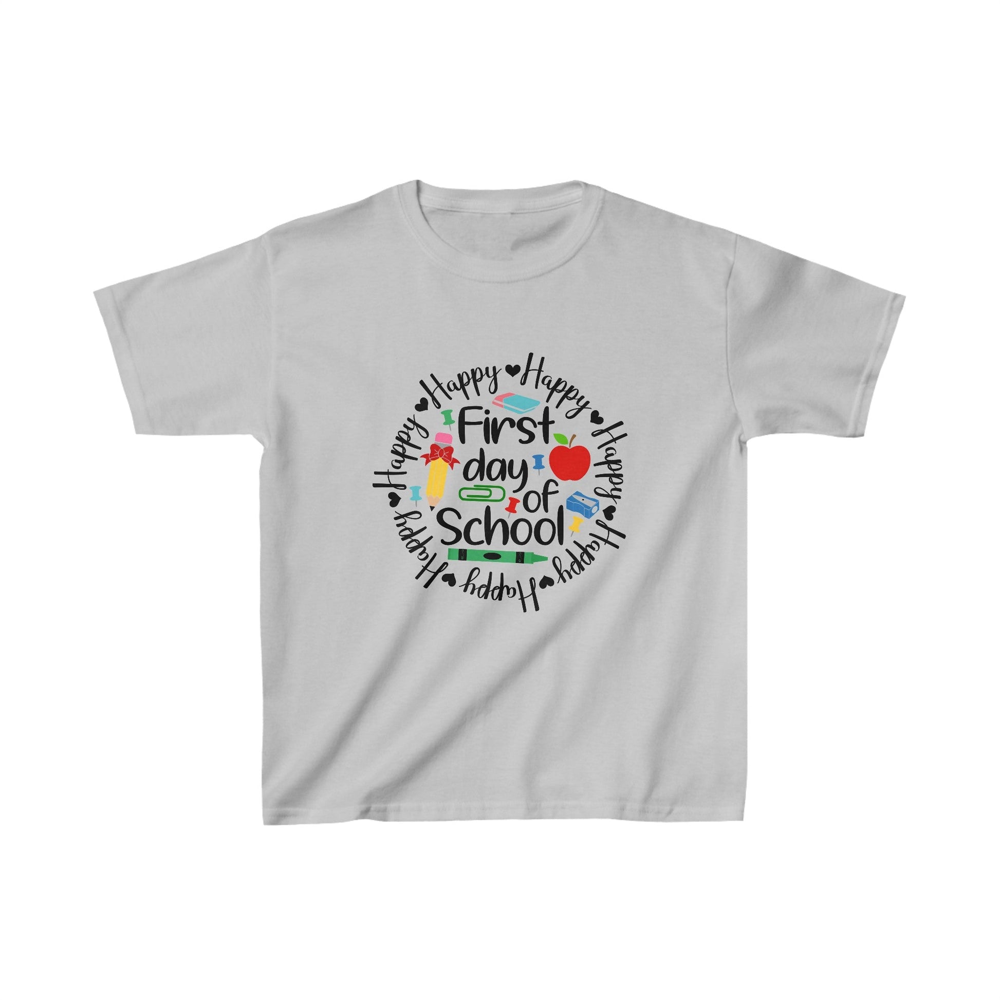 Happy 1st Day of School Kids Heavy Cotton™ Tee - EternalAscension
