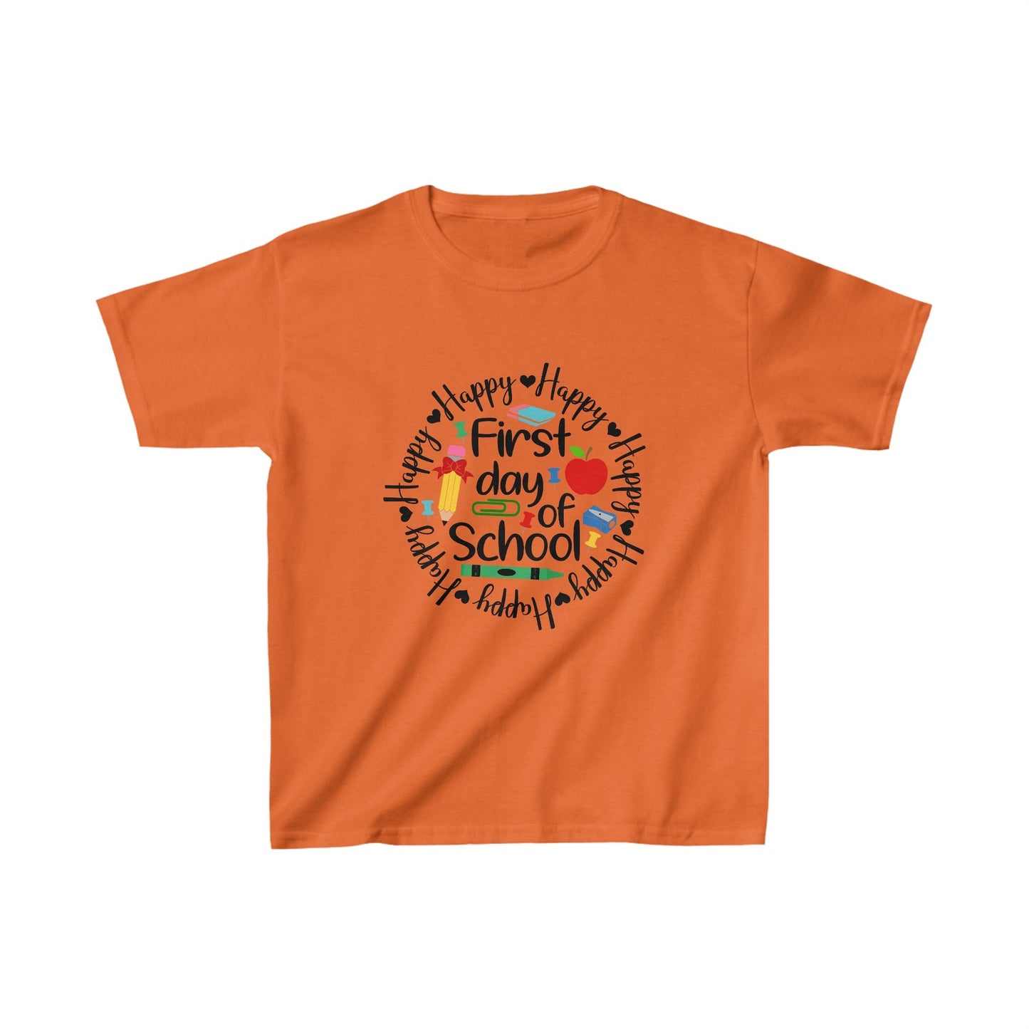 Happy 1st Day of School Kids Heavy Cotton™ Tee - EternalAscension