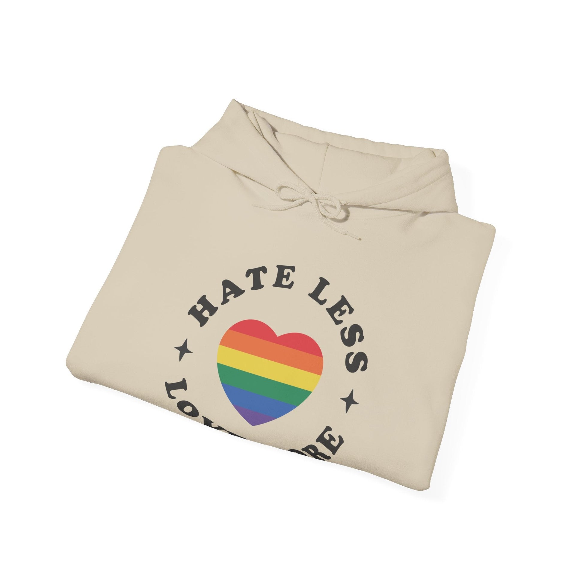 Hate Less LOVE MORE! Unisex Heavy Blend™ Hooded Sweatshirt - EternalAscension
