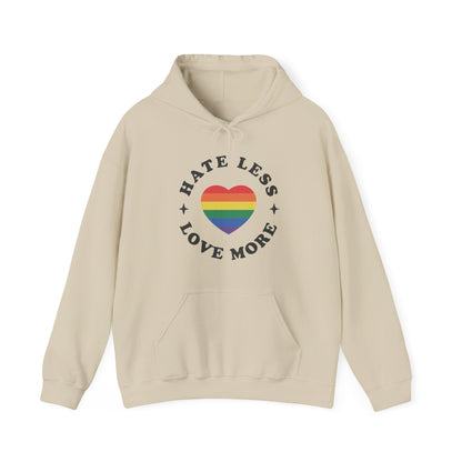 Hate Less LOVE MORE! Unisex Heavy Blend™ Hooded Sweatshirt - EternalAscension