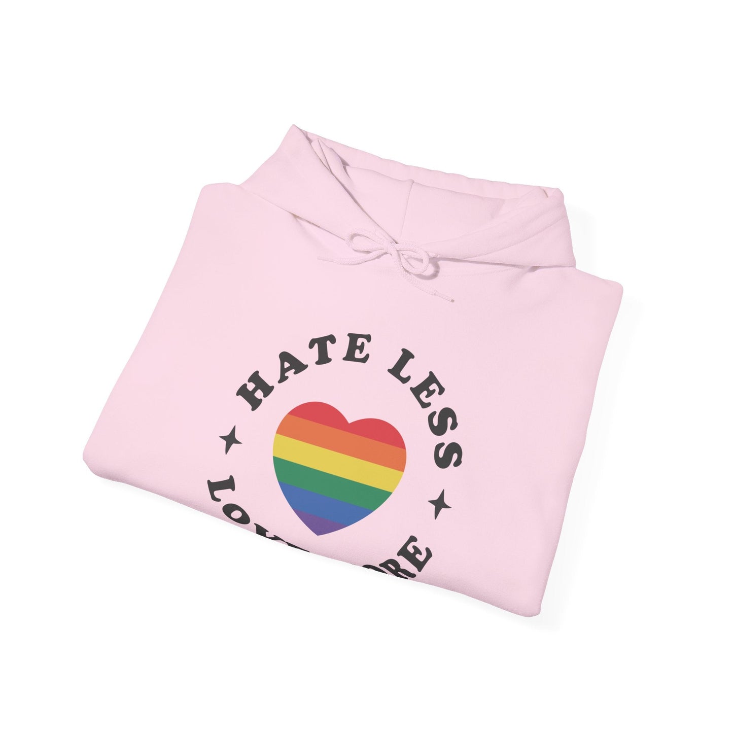 Hate Less LOVE MORE! Unisex Heavy Blend™ Hooded Sweatshirt - EternalAscension