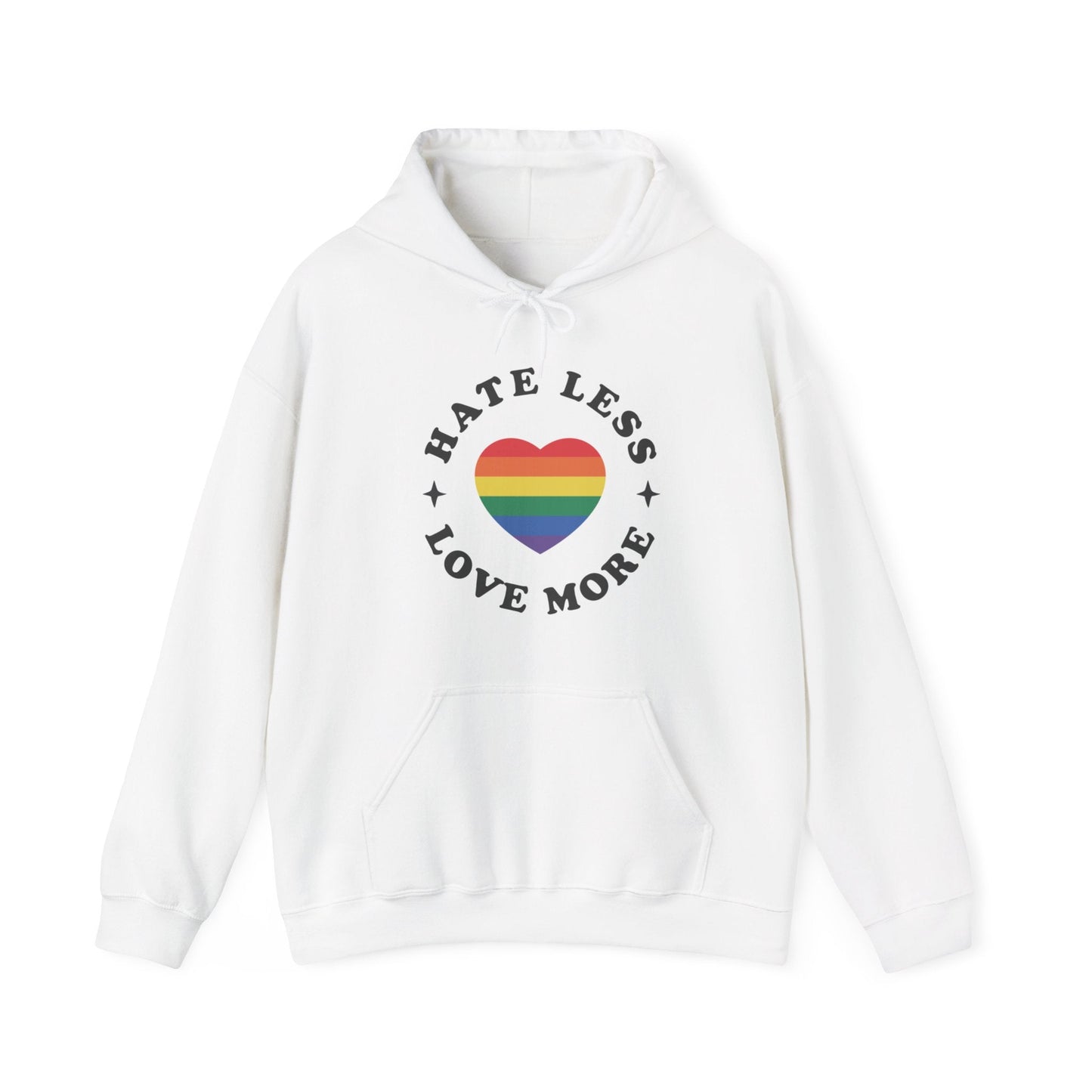 Hate Less LOVE MORE! Unisex Heavy Blend™ Hooded Sweatshirt - EternalAscension