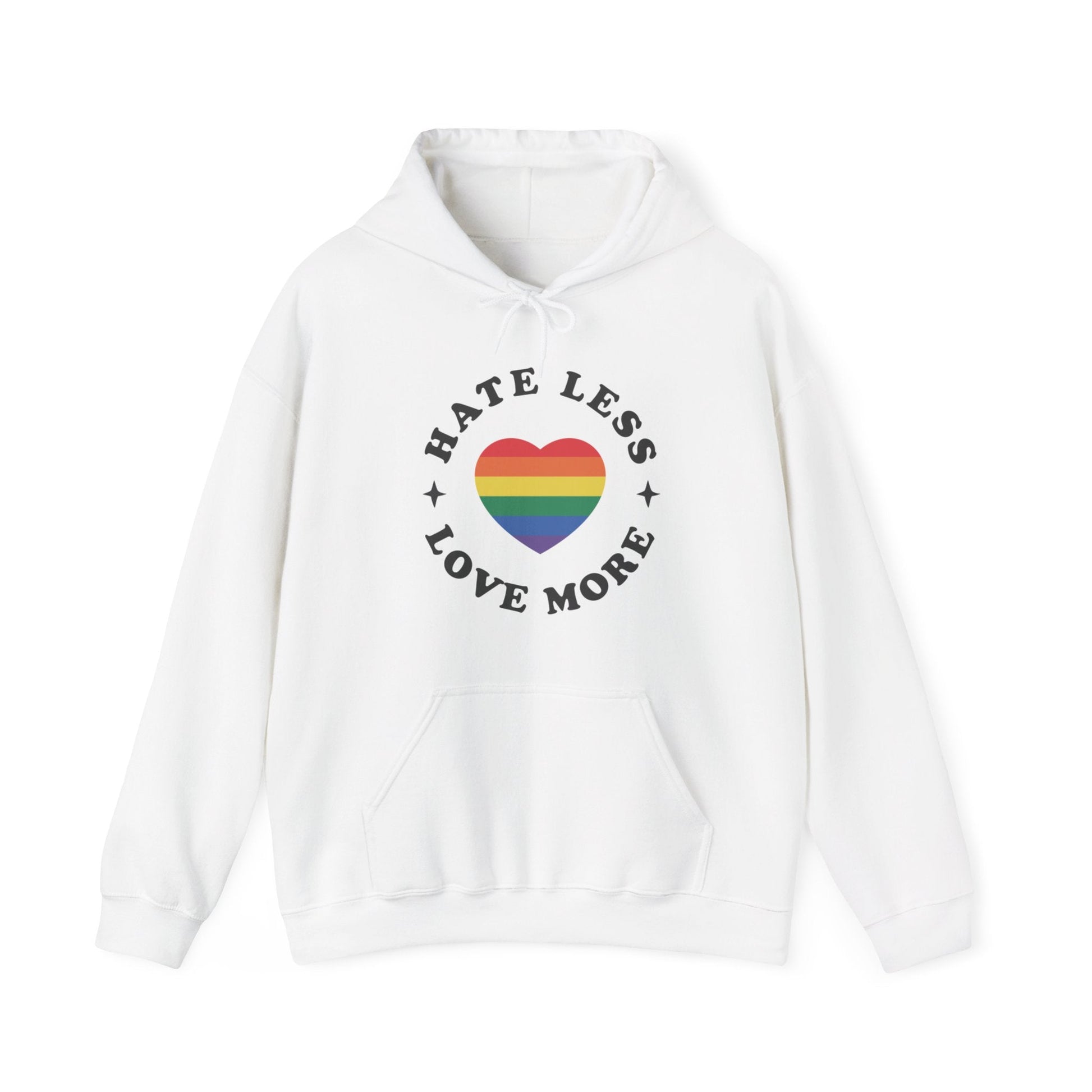 Hate Less LOVE MORE! Unisex Heavy Blend™ Hooded Sweatshirt - EternalAscension