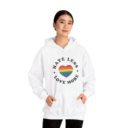 Hate Less LOVE MORE! Unisex Heavy Blend™ Hooded Sweatshirt - EternalAscension