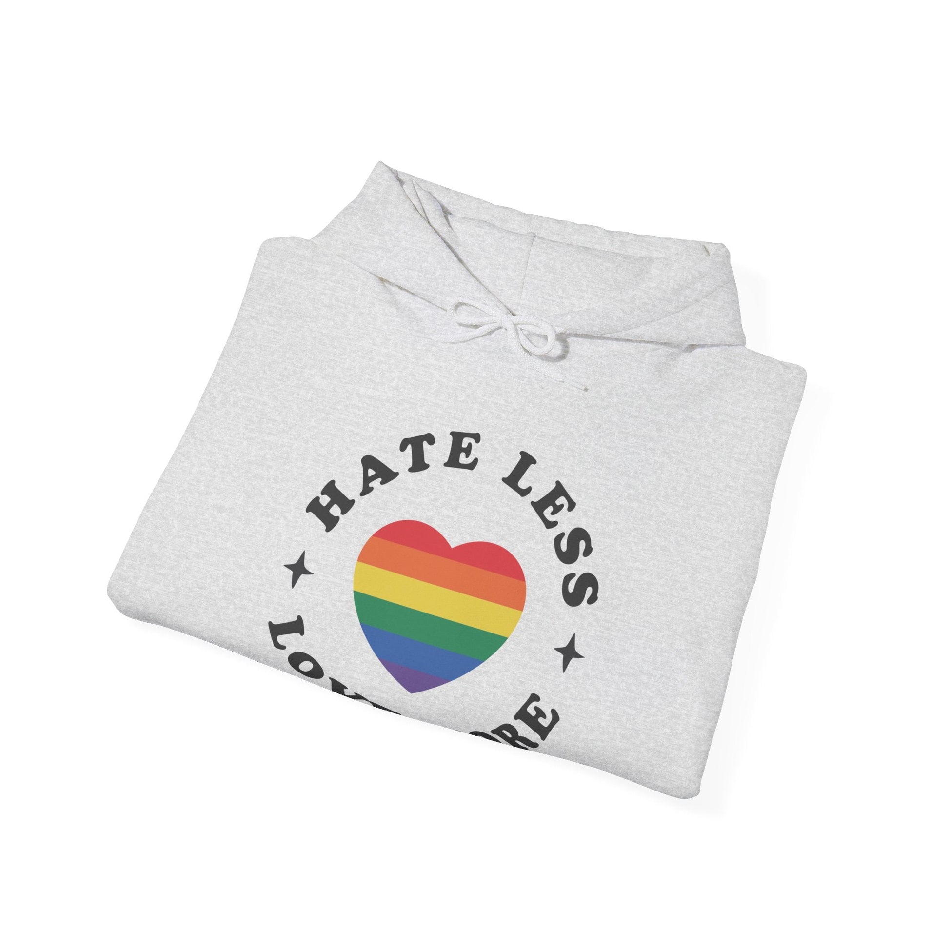 Hate Less LOVE MORE! Unisex Heavy Blend™ Hooded Sweatshirt - EternalAscension