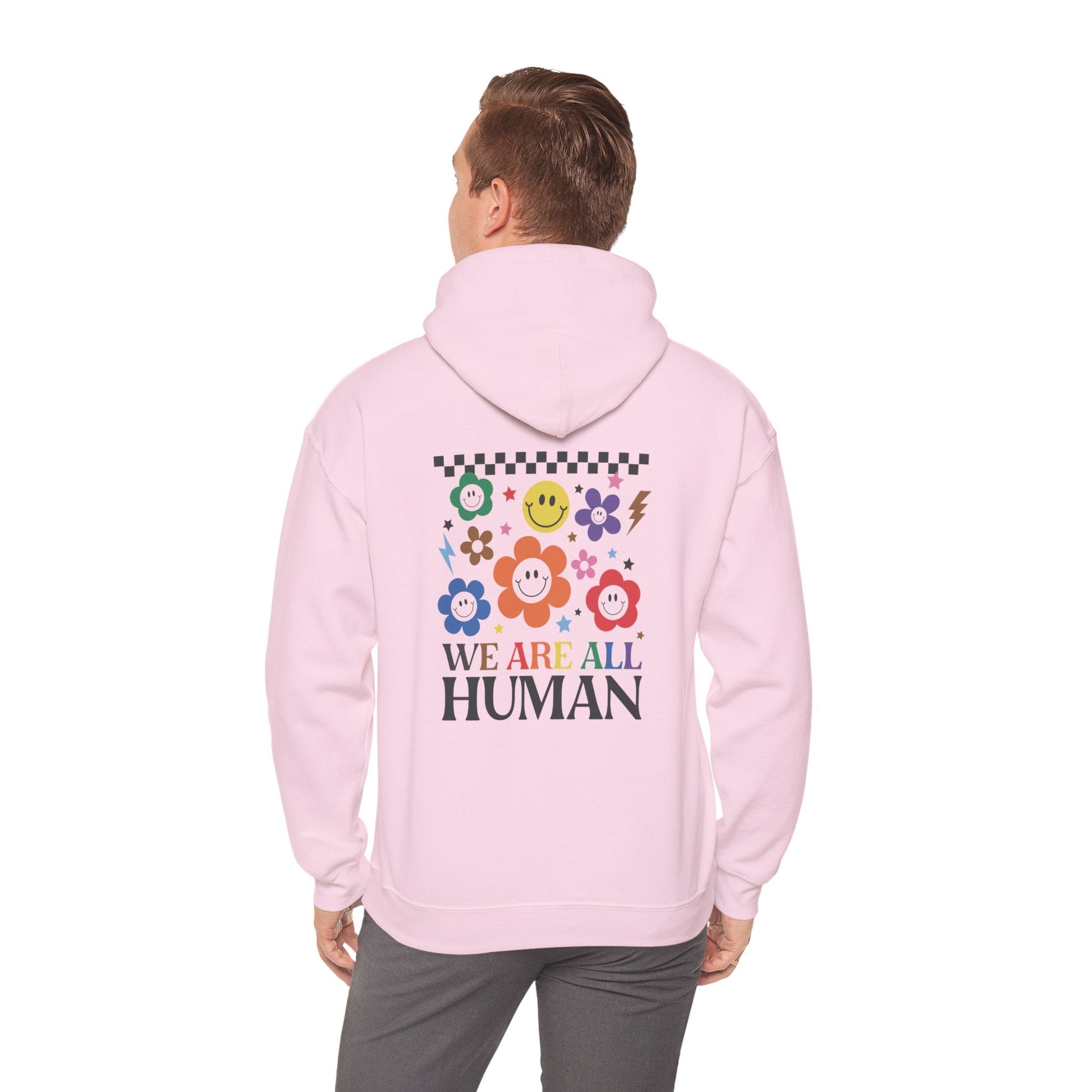 Hate Less LOVE MORE! Unisex Heavy Blend™ Hooded Sweatshirt - EternalAscension