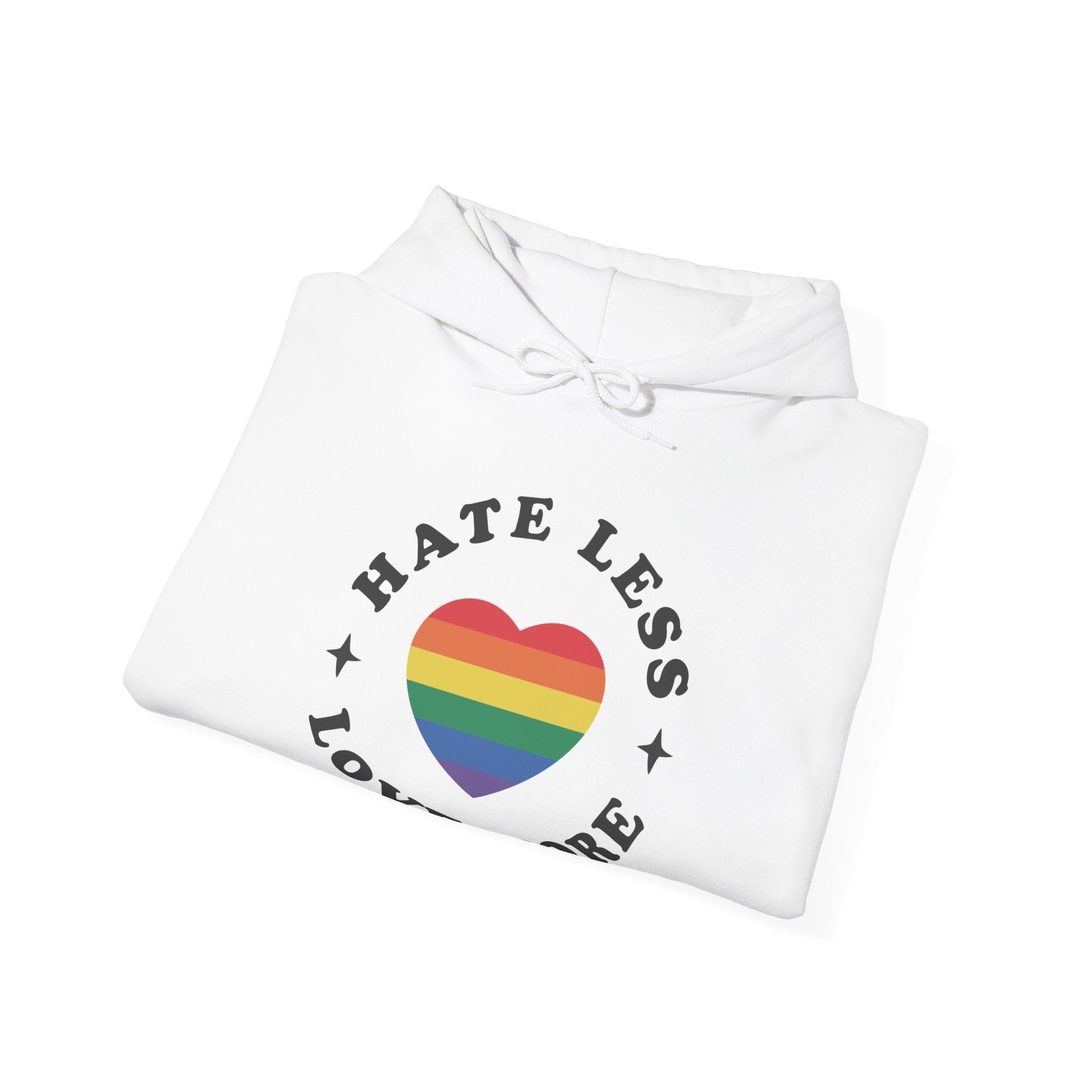 Hate Less LOVE MORE! Unisex Heavy Blend™ Hooded Sweatshirt - EternalAscension