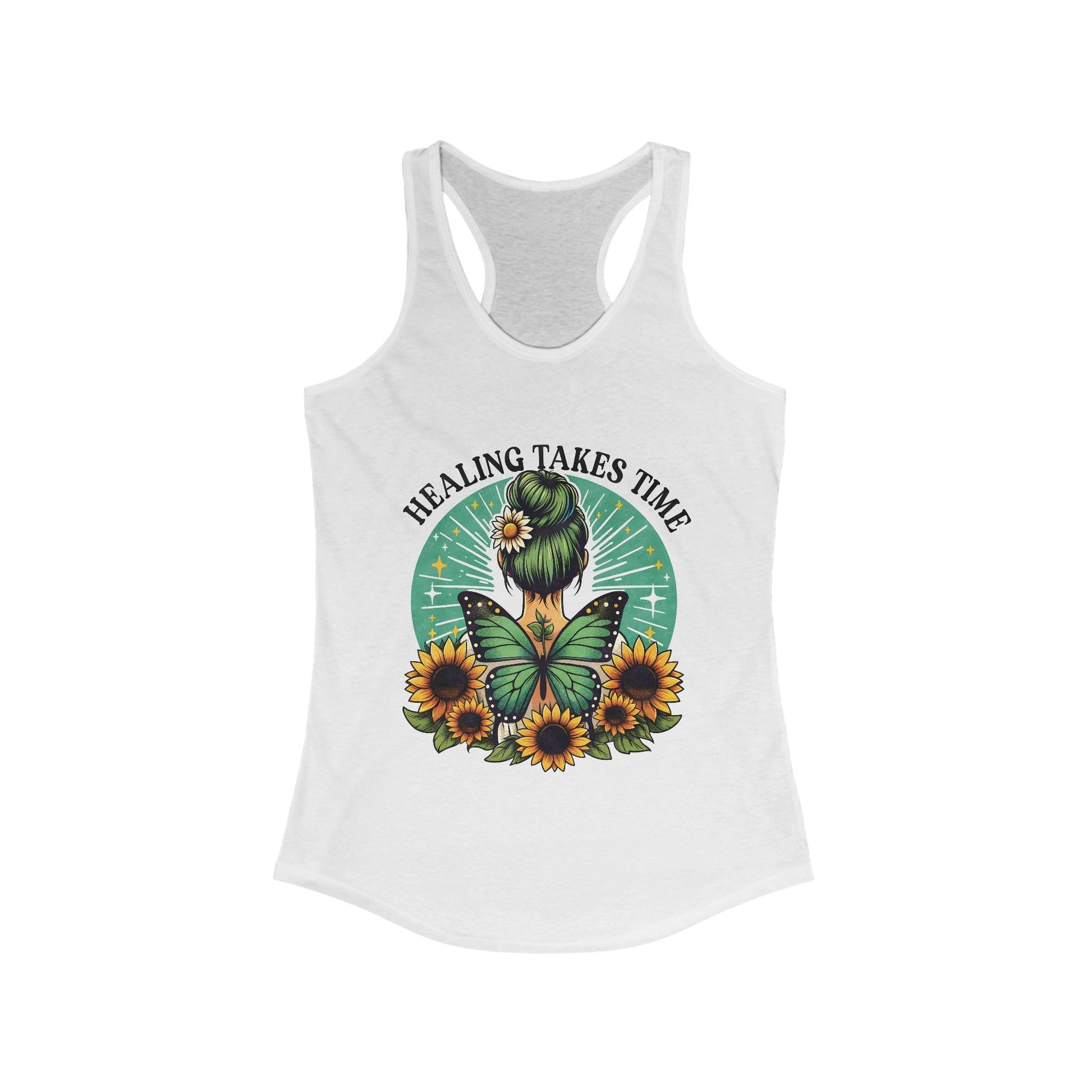 Healing Takes Time! Women's Ideal Racerback Tank - EternalAscension