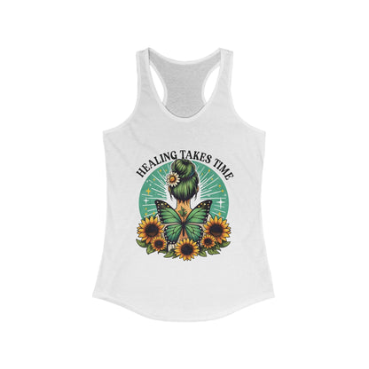 Healing Takes Time! Women's Ideal Racerback Tank - EternalAscension