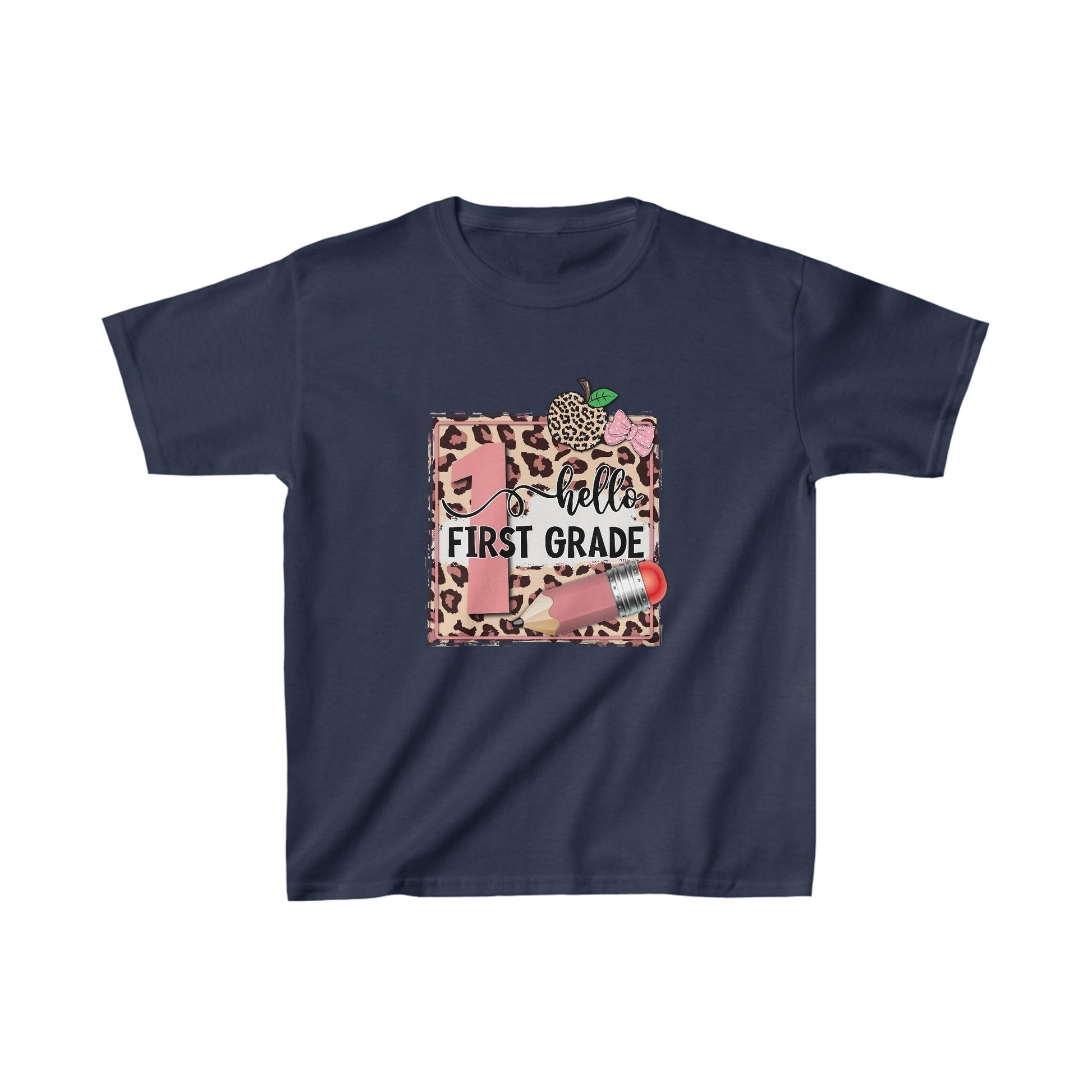 🍎 Hello Third Grade T - Shirt 🍎Kids Heavy Cotton™ Tee - EternalAscension