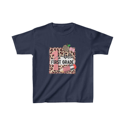 🍎 Hello Third Grade T - Shirt 🍎Kids Heavy Cotton™ Tee - EternalAscension