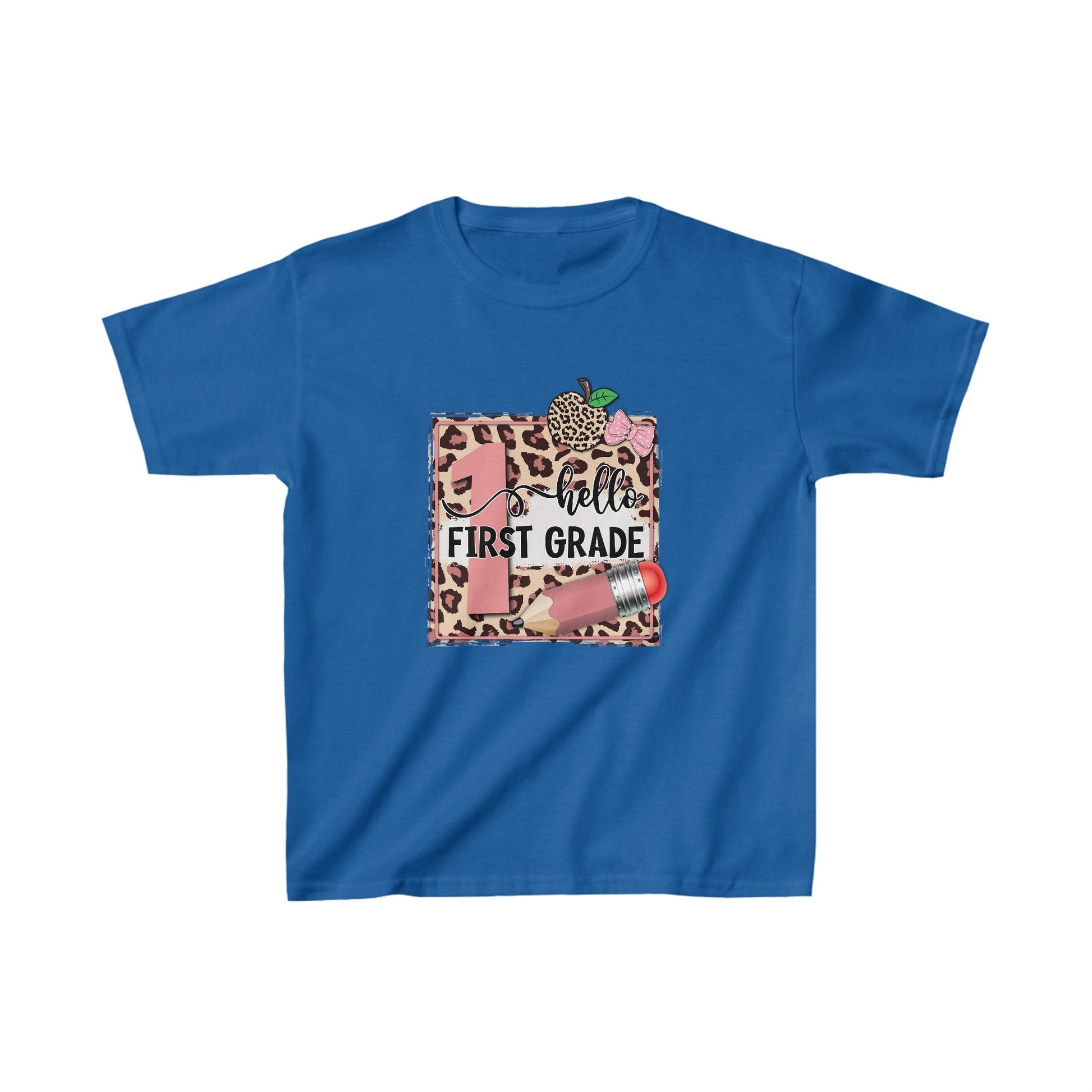 🍎 Hello Third Grade T - Shirt 🍎Kids Heavy Cotton™ Tee - EternalAscension