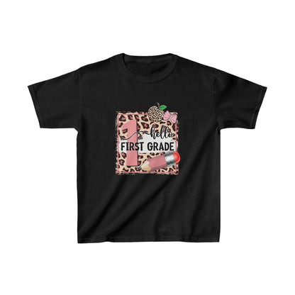 🍎 Hello Third Grade T - Shirt 🍎Kids Heavy Cotton™ Tee - EternalAscension