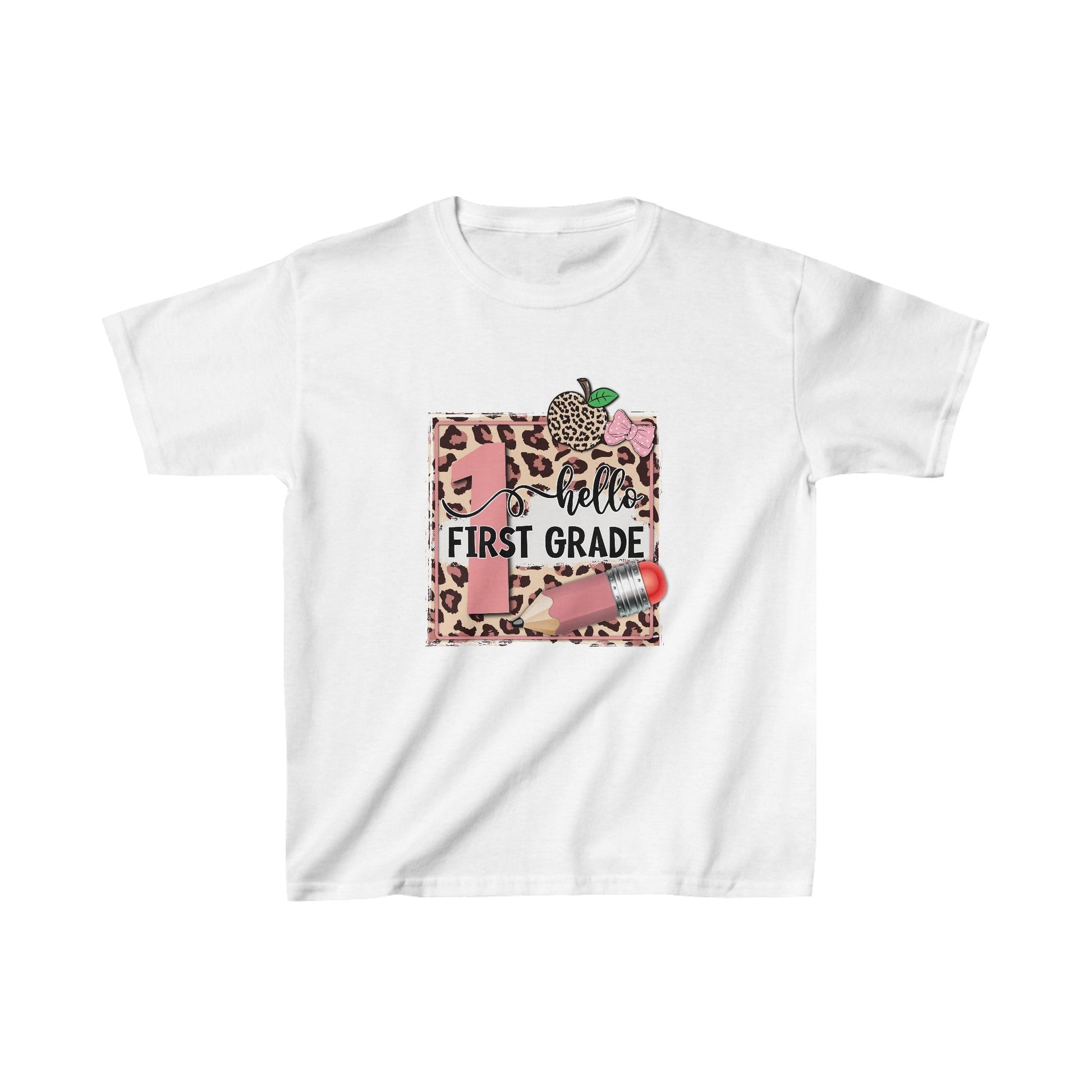 🍎 Hello Third Grade T - Shirt 🍎Kids Heavy Cotton™ Tee - EternalAscension