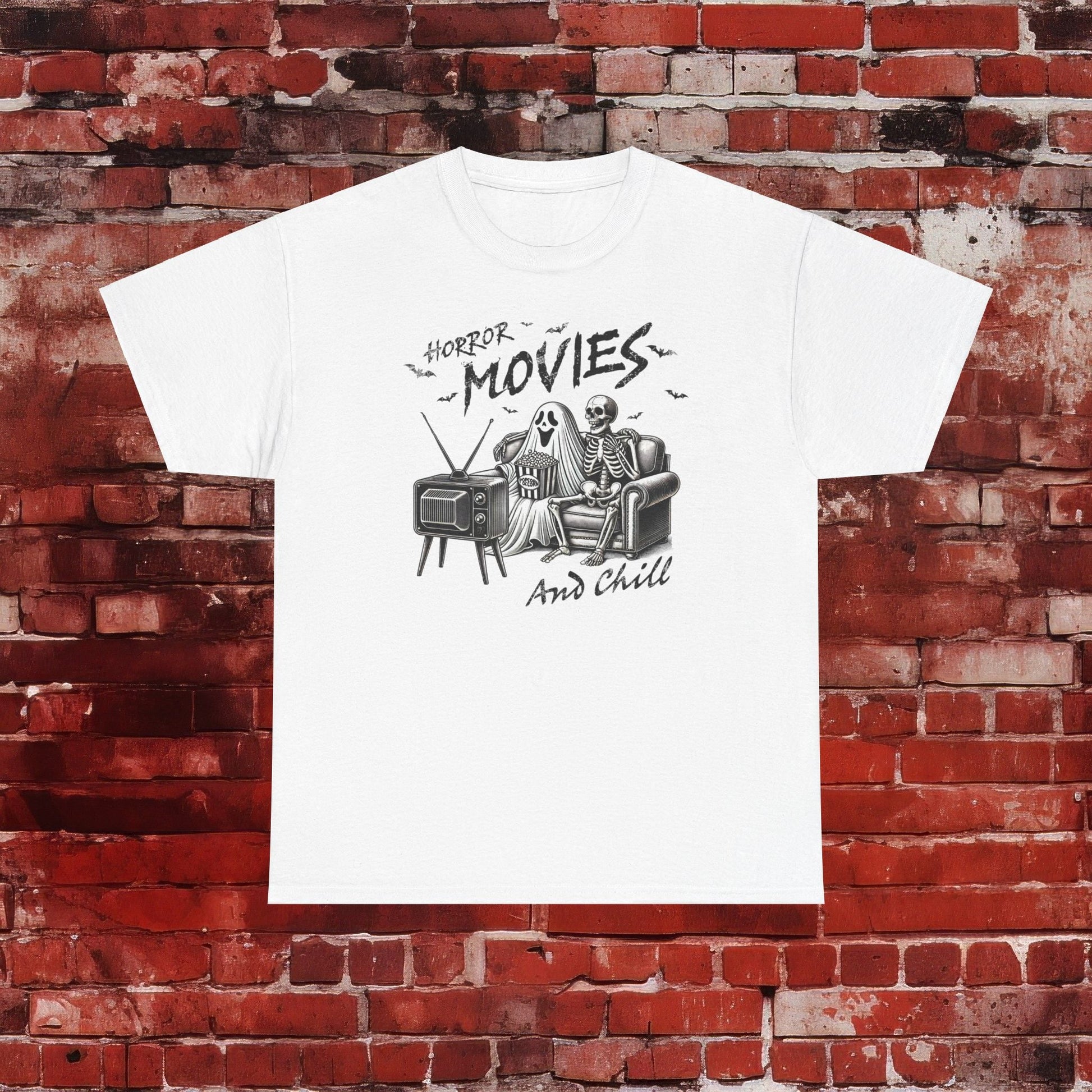 Horror Movies and Chill Unisex Heavy Cotton Tee - EternalAscension