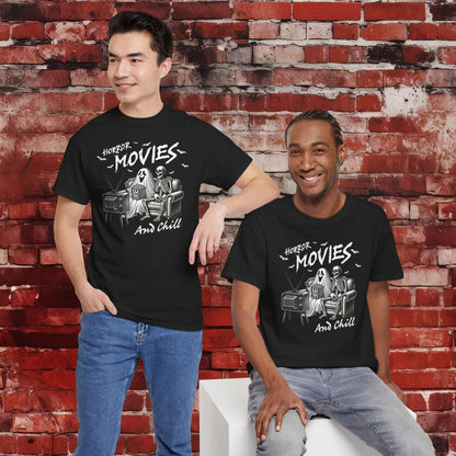 Horror Movies and Chill Unisex Heavy Cotton Tee - EternalAscension