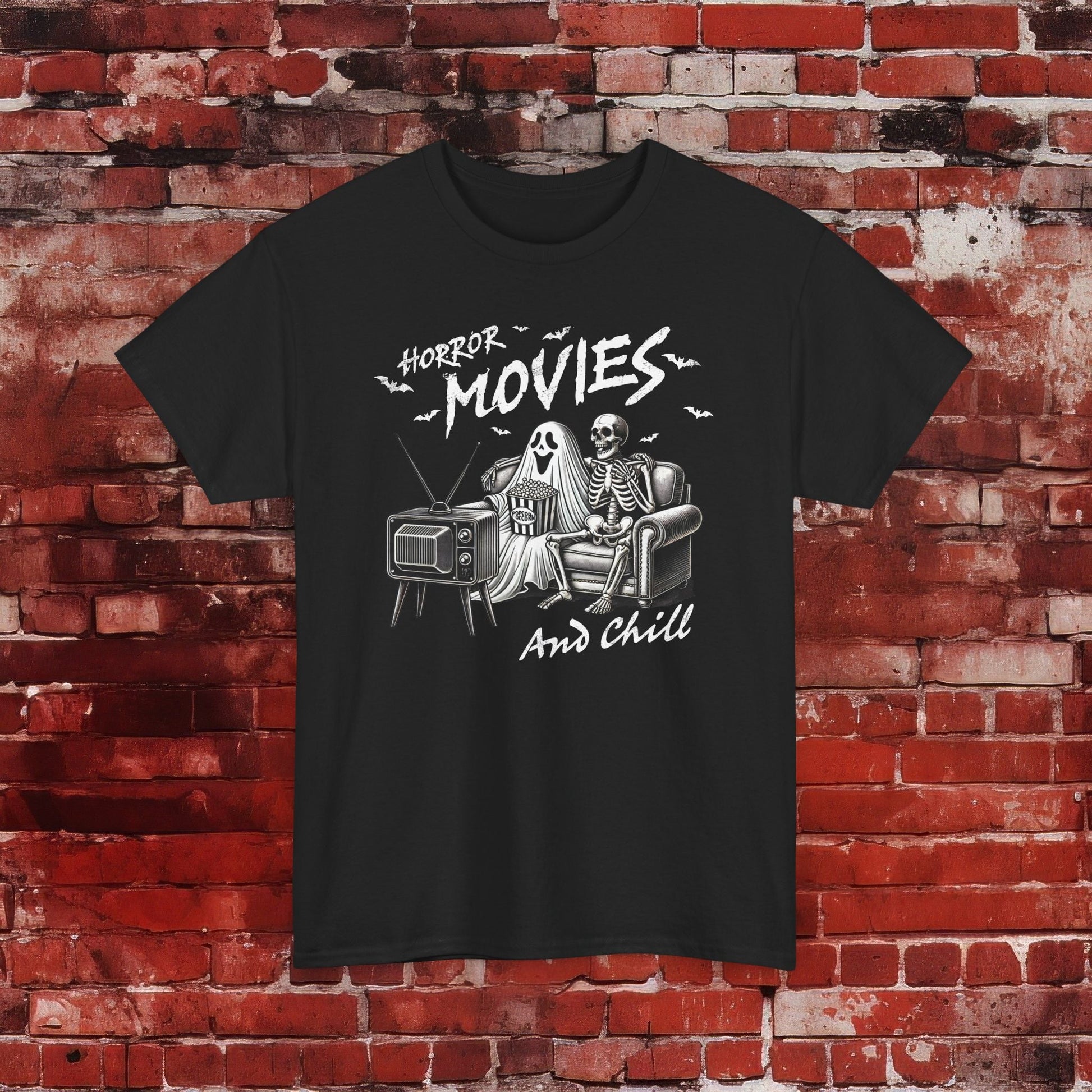 Horror Movies and Chill Unisex Heavy Cotton Tee - EternalAscension