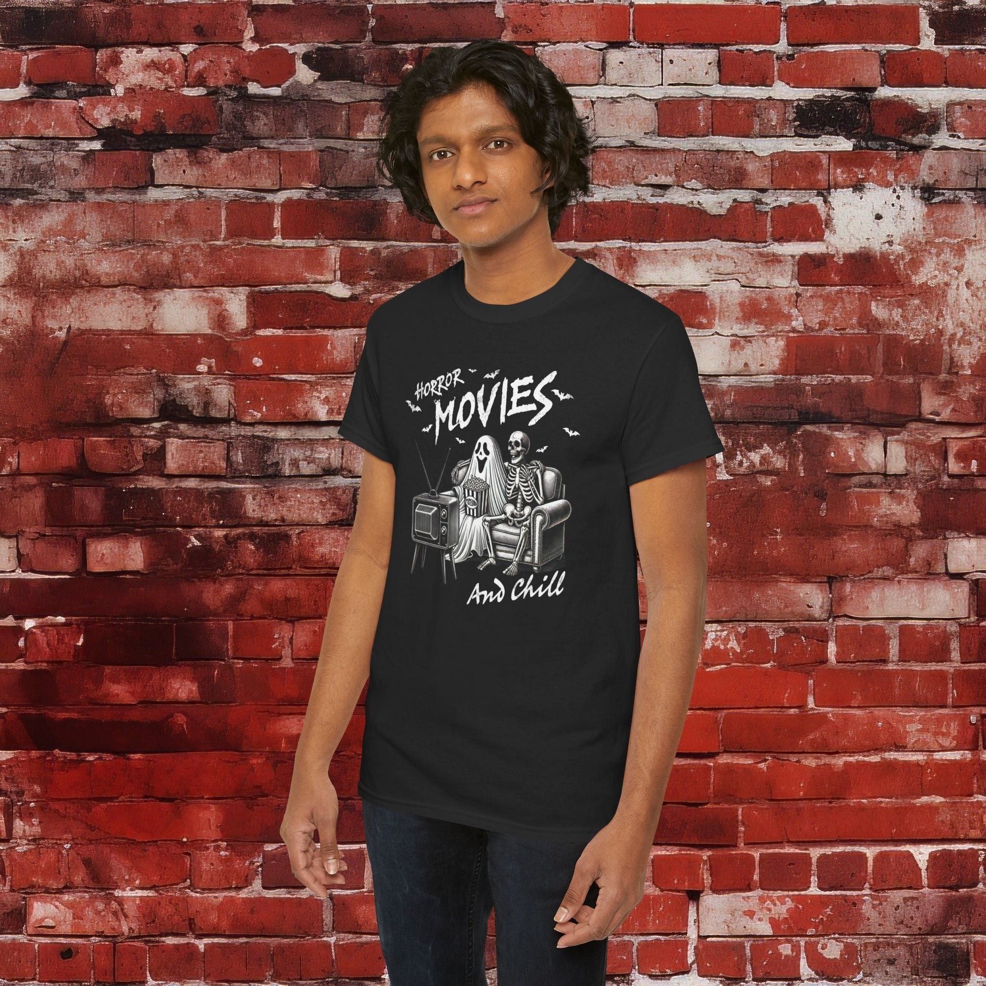 Horror Movies and Chill Unisex Heavy Cotton Tee - EternalAscension
