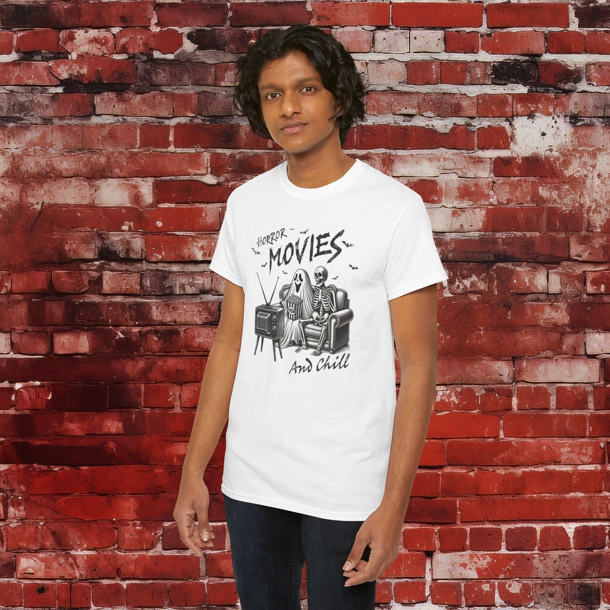 Horror Movies and Chill Unisex Heavy Cotton Tee - EternalAscension