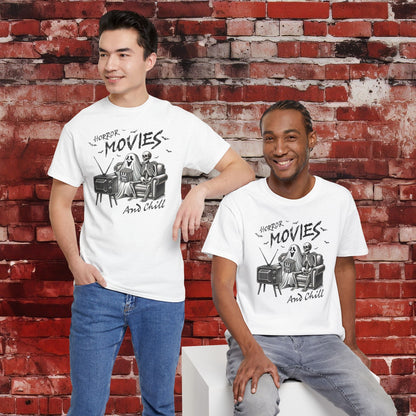 Horror Movies and Chill Unisex Heavy Cotton Tee - EternalAscension