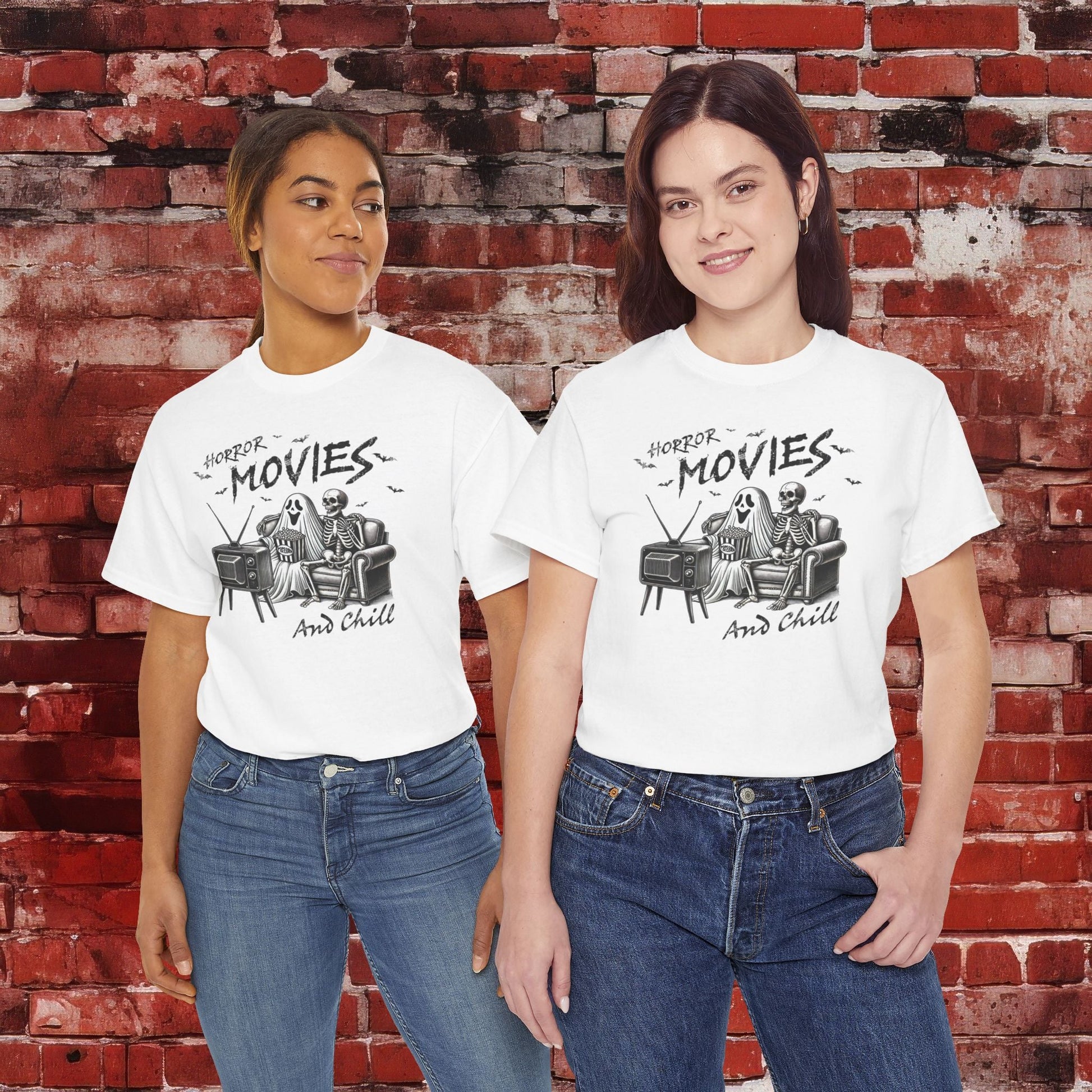 Horror Movies and Chill Unisex Heavy Cotton Tee - EternalAscension