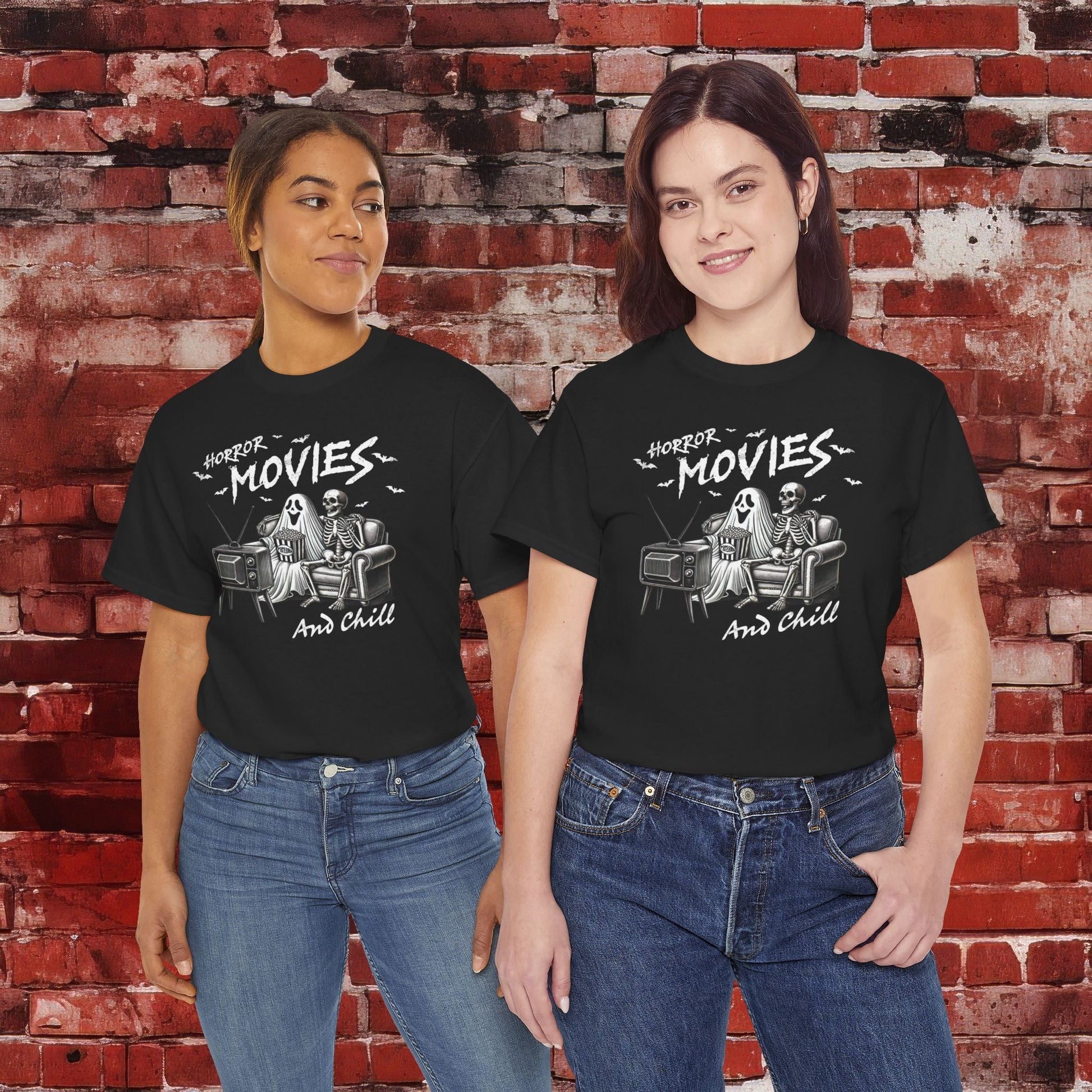 Horror Movies and Chill Unisex Heavy Cotton Tee - EternalAscension