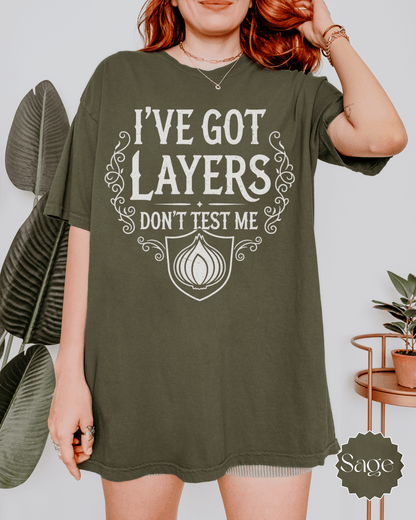 I Have Layers Onion Shrek Inspired T-shirt | Parody Movie Tee - EternalAscension