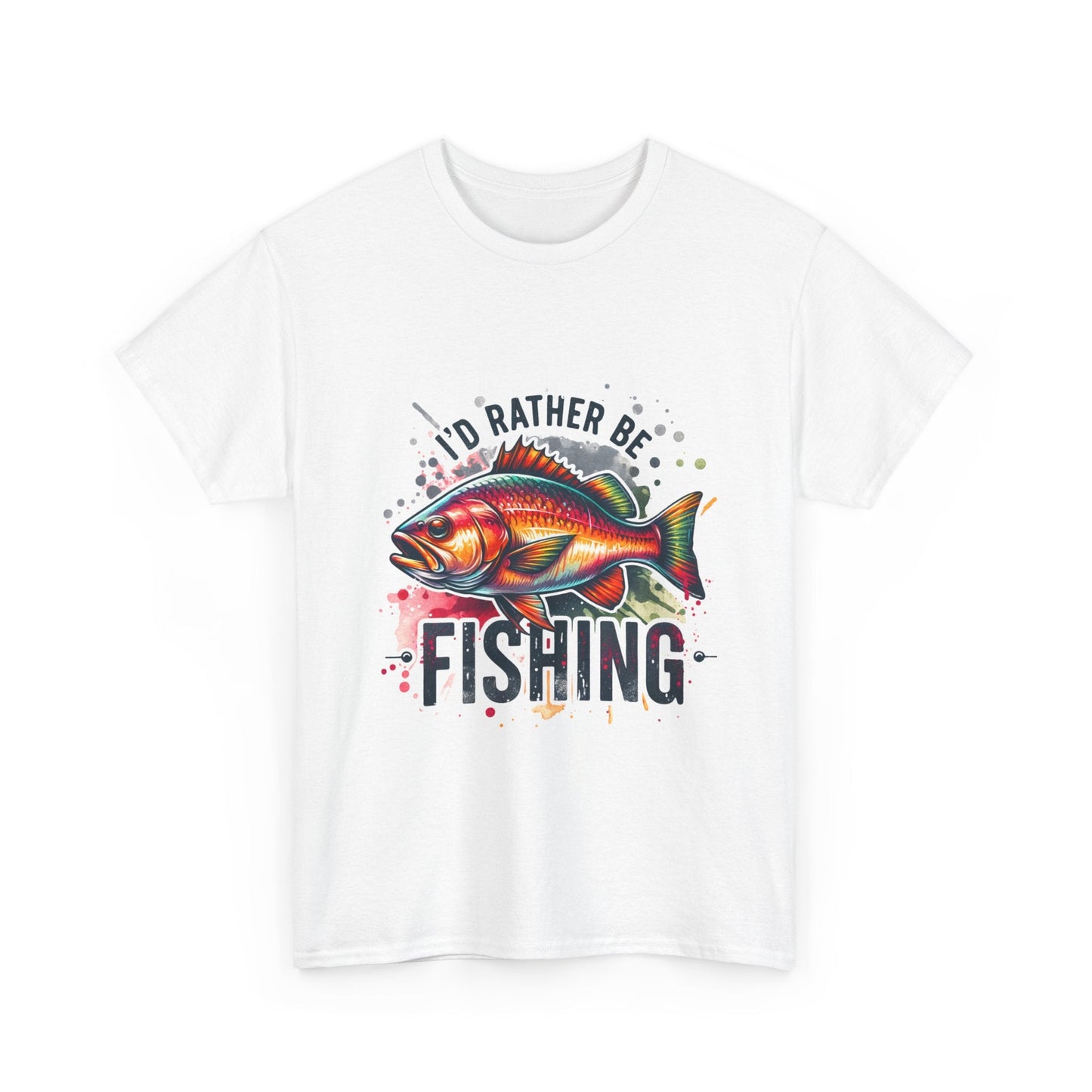 Id Rather Be Fishing Unisex Heavy Cotton Tee - EternalAscension