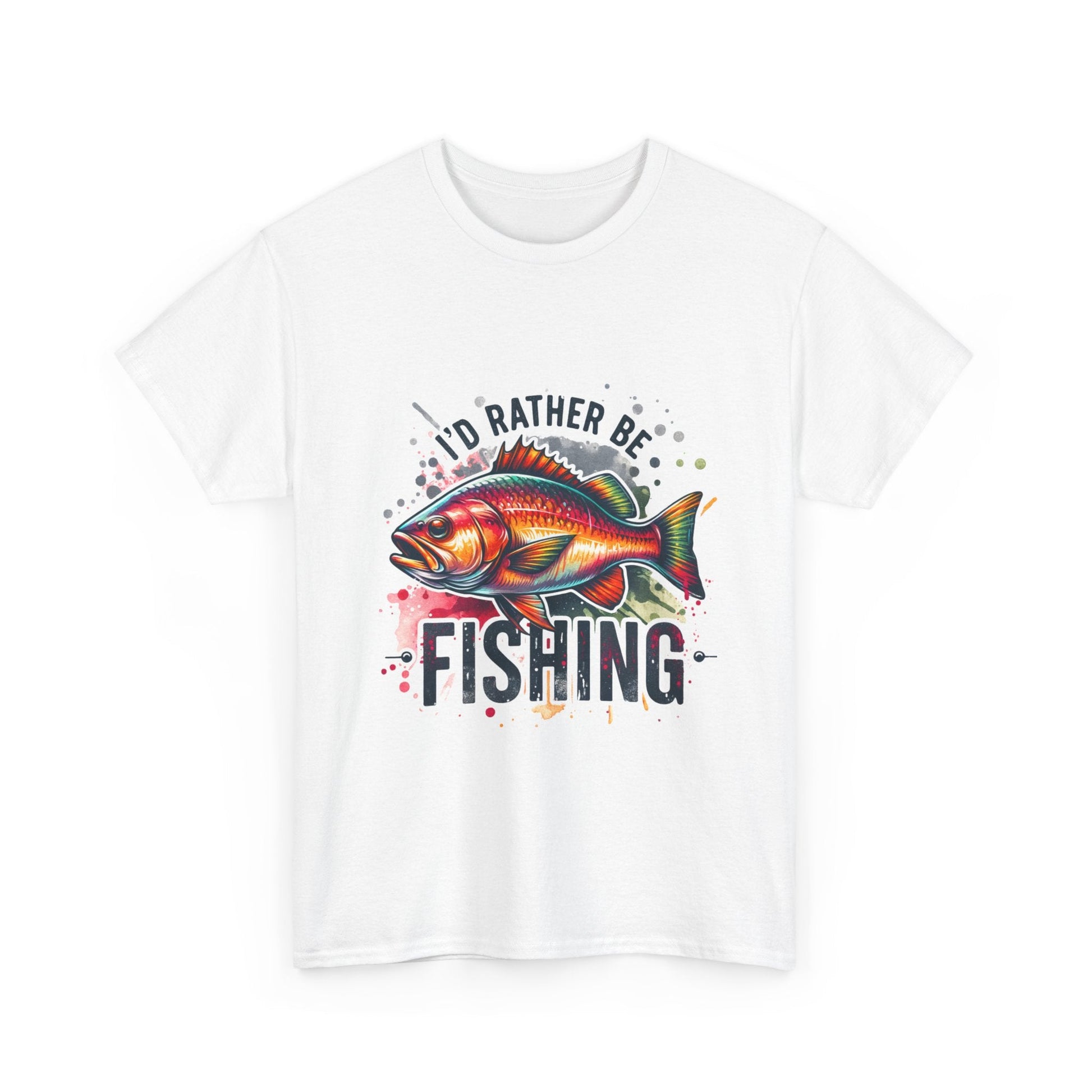 Id Rather Be Fishing Unisex Heavy Cotton Tee - EternalAscension