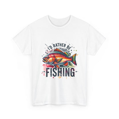 Id Rather Be Fishing Unisex Heavy Cotton Tee - EternalAscension