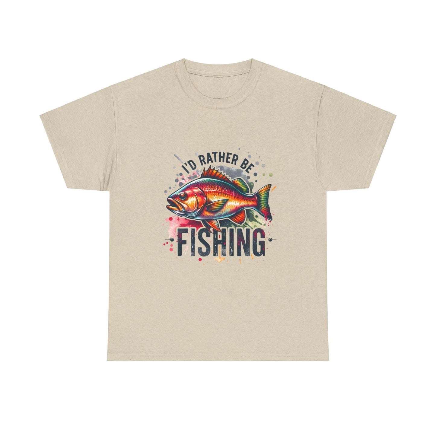 Id Rather Be Fishing Unisex Heavy Cotton Tee - EternalAscension