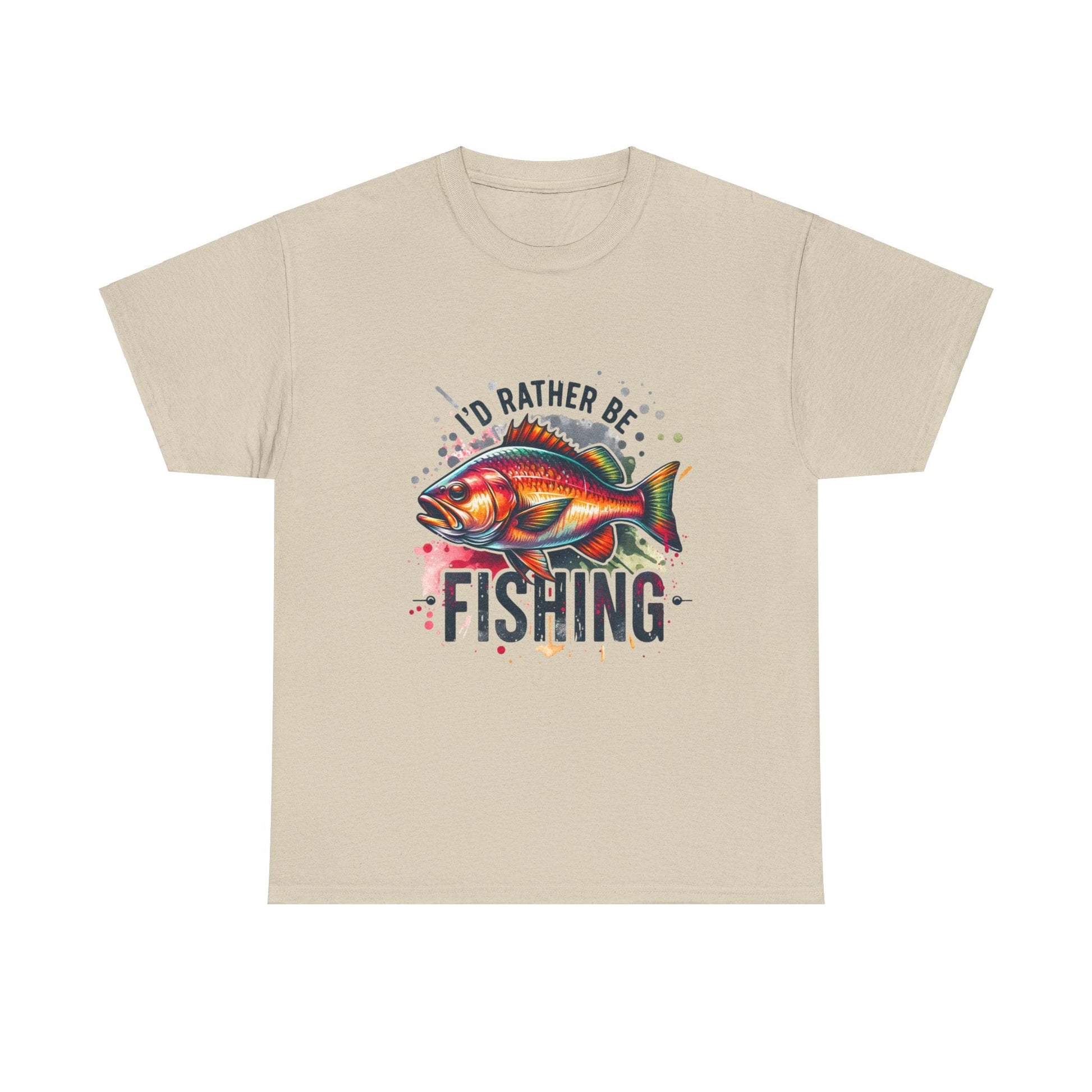 Id Rather Be Fishing Unisex Heavy Cotton Tee - EternalAscension