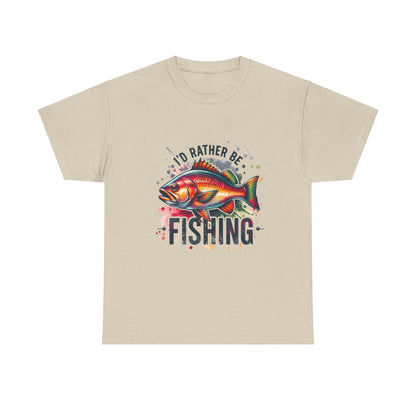 Id Rather Be Fishing Unisex Heavy Cotton Tee - EternalAscension
