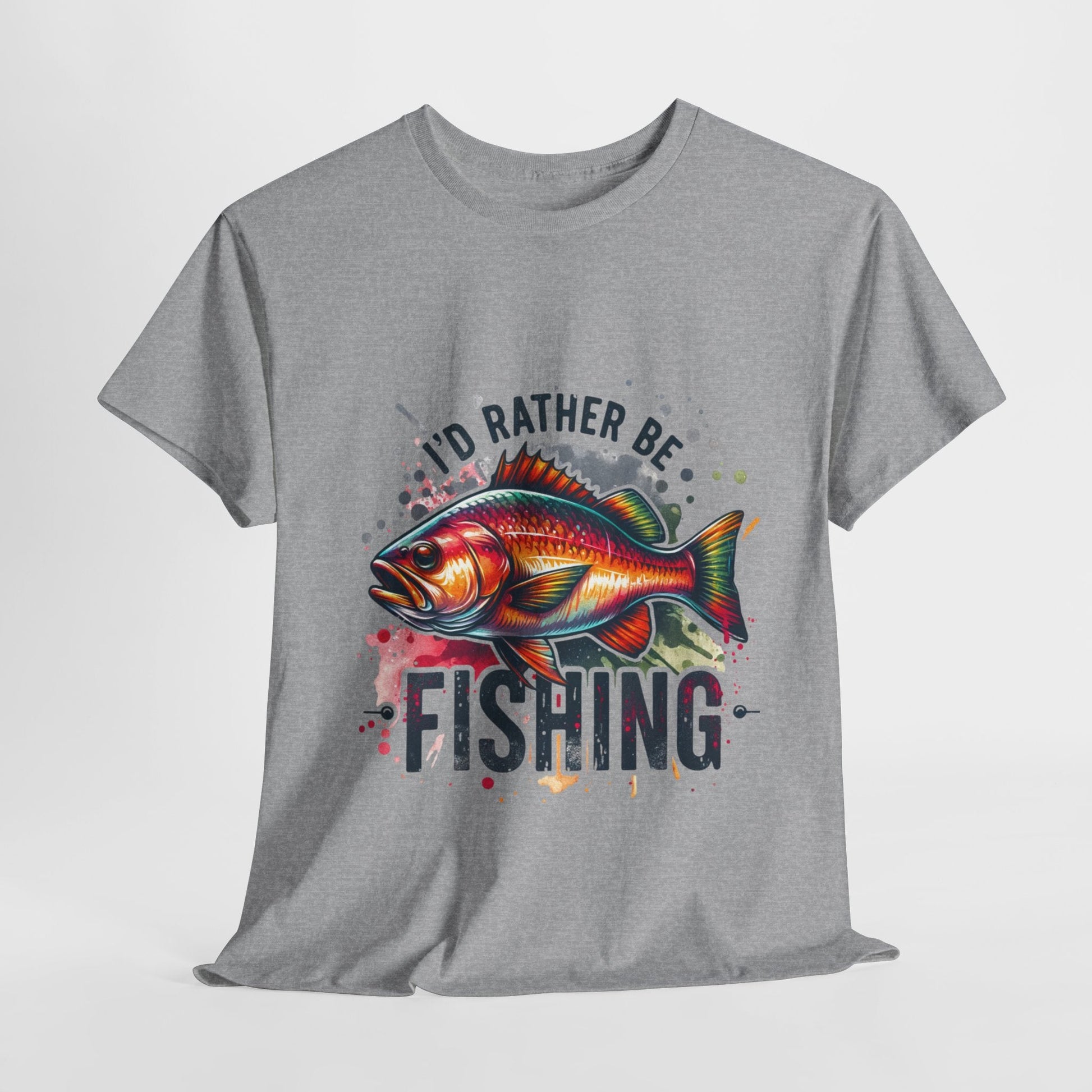 Id Rather Be Fishing Unisex Heavy Cotton Tee - EternalAscension